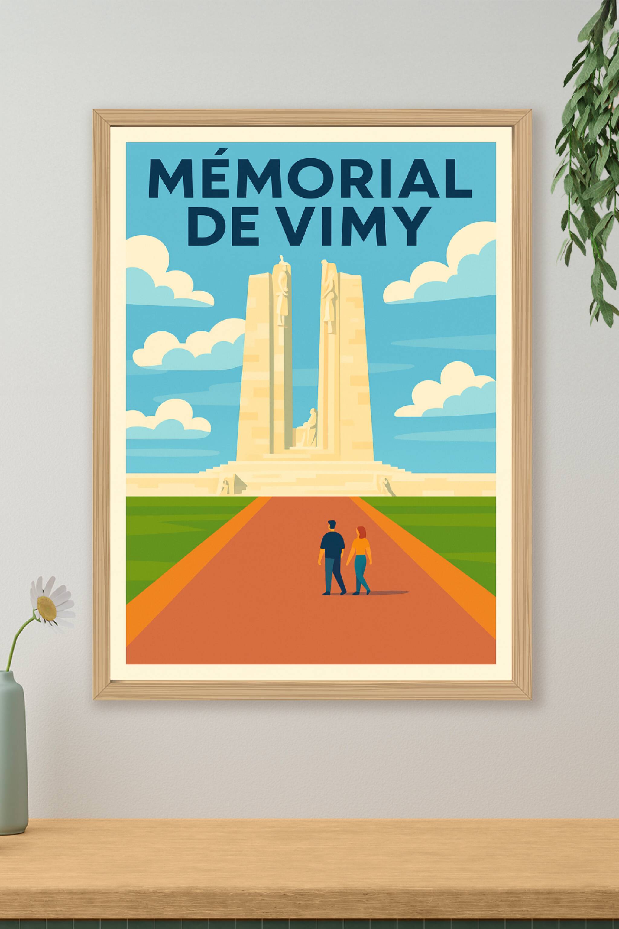Affiche de Mémorial de Vimy - Un hommage majestueux en terre de France