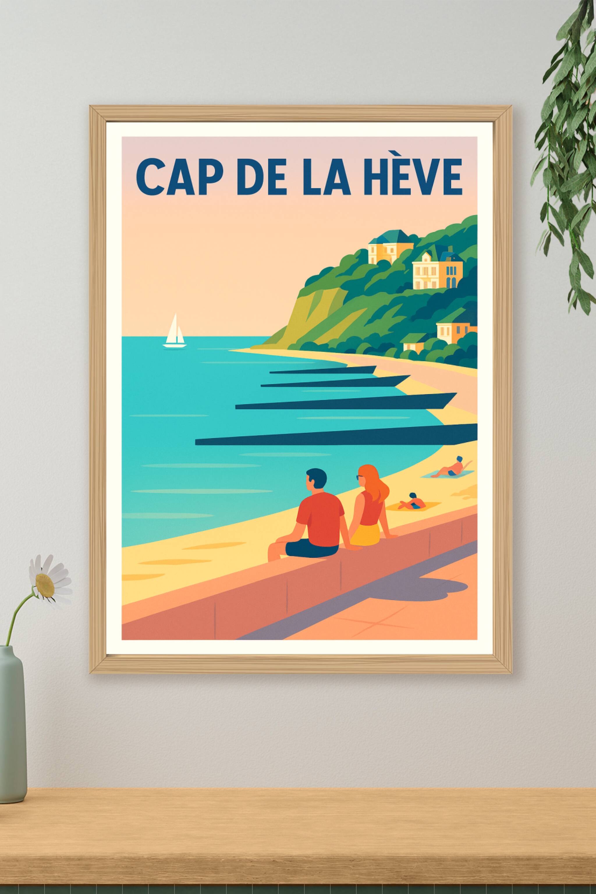 Affiche de Cap de la Hève - Sérénité normande au bord de l'eau