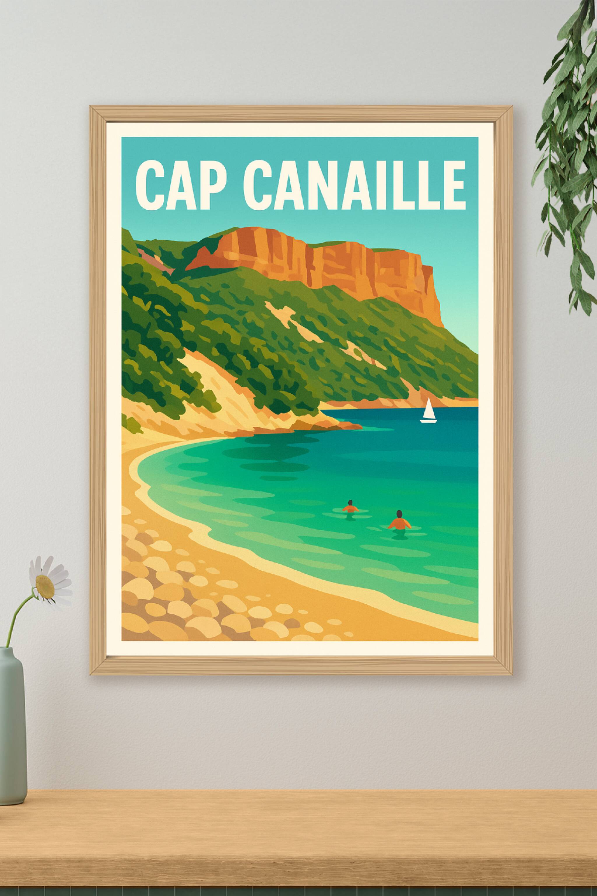 Affiche Cap Canaille — La majesté des falaises de Cassis · poster d'art de Cap Canaille