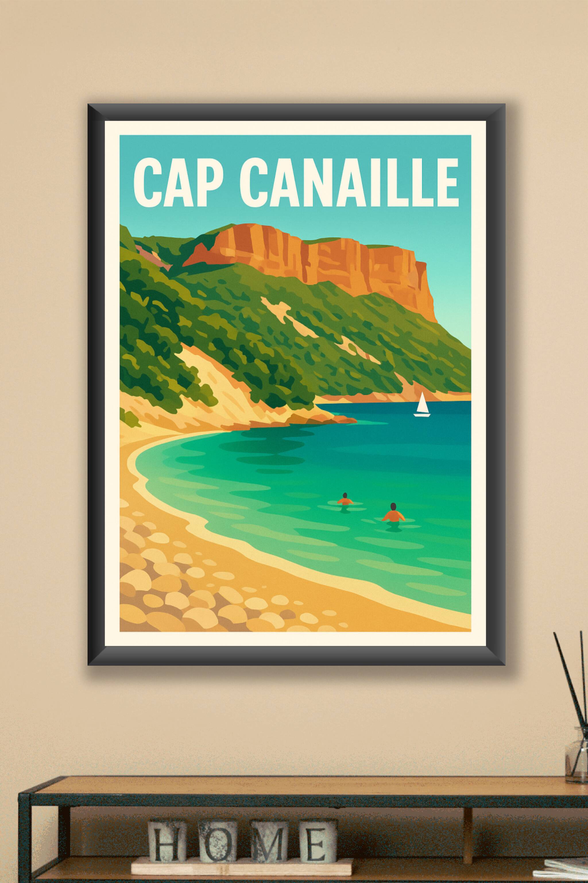 Affiche Cap Canaille — La majesté des falaises de Cassis · poster d'art de Cap Canaille