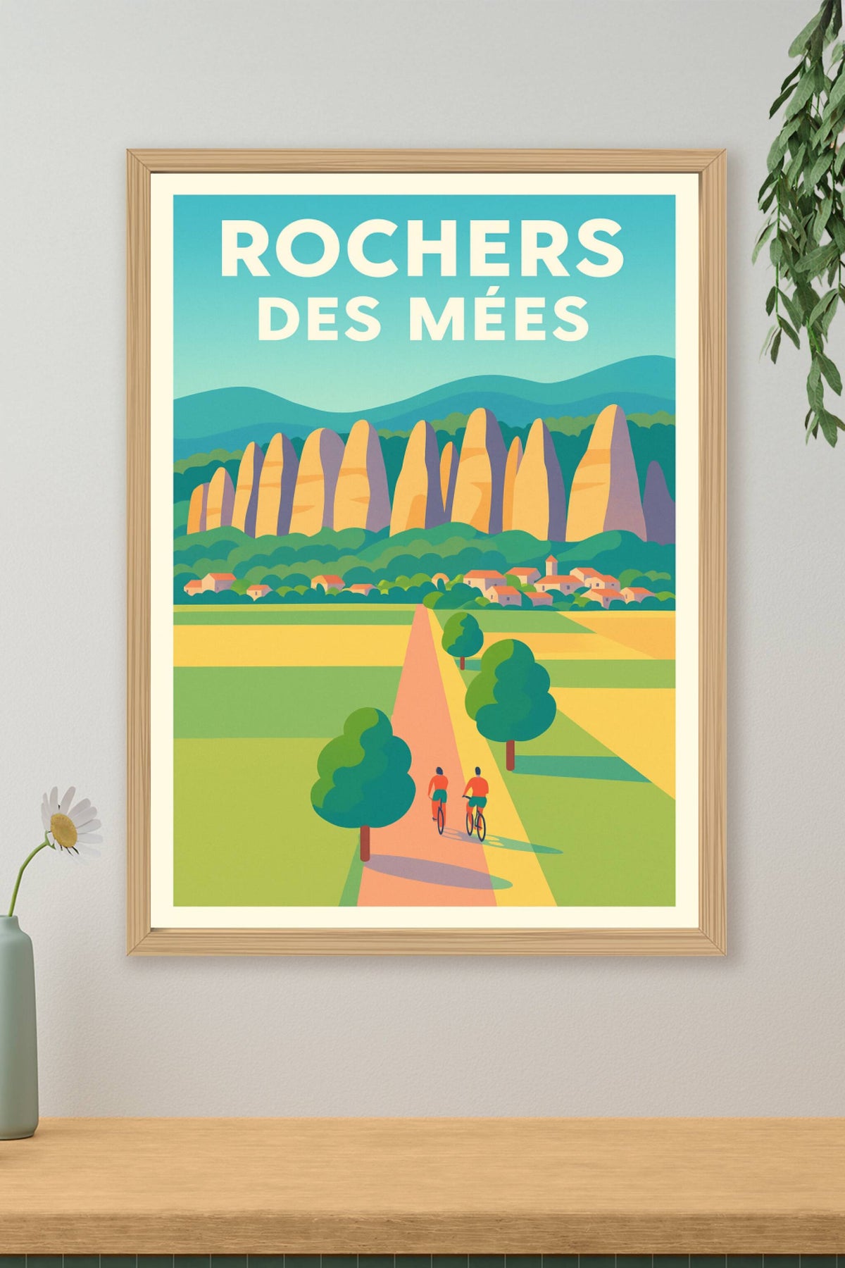 Affiche de Les Rochers des Mées - La majesté de la Provence dans votre salon