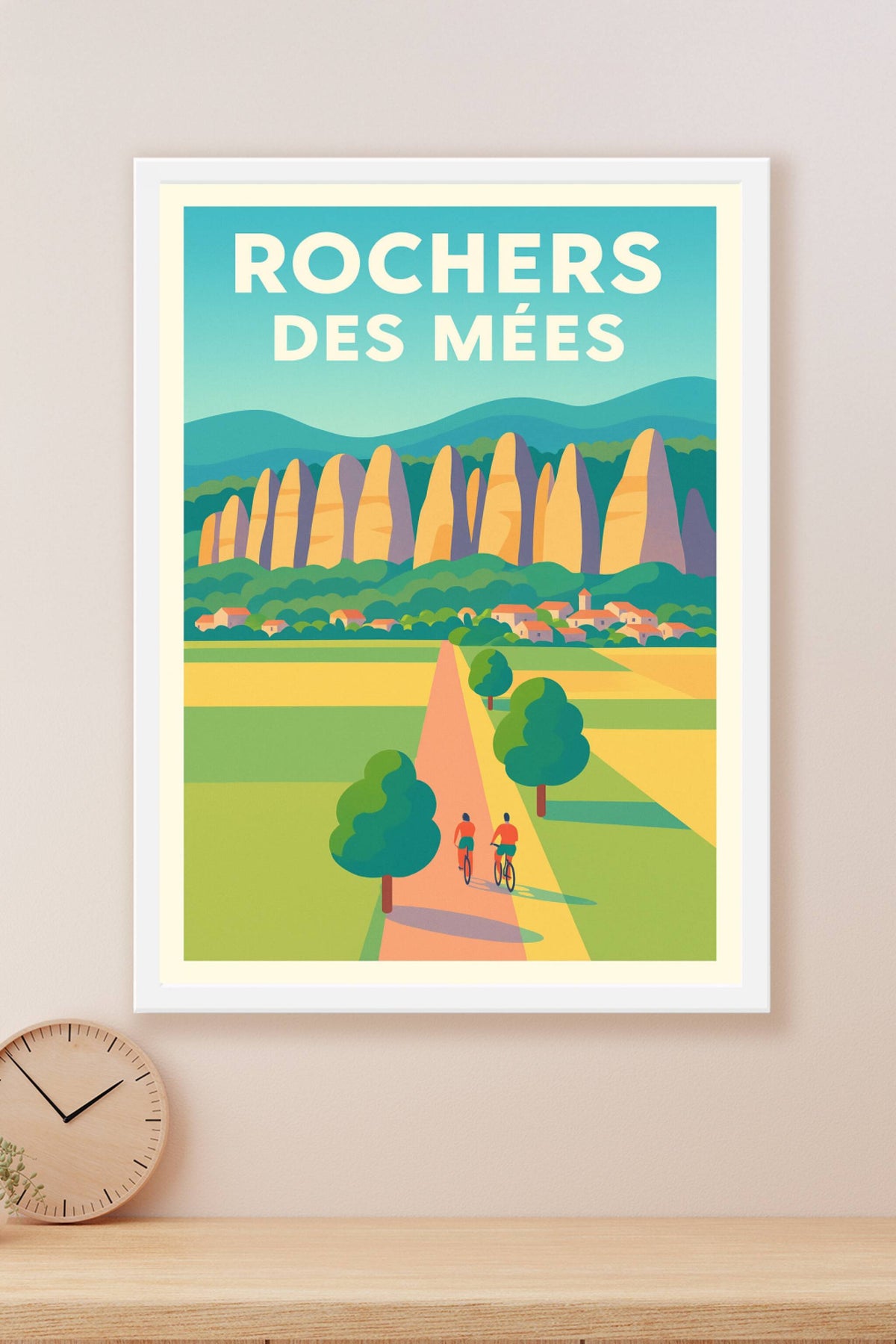 Affiche de Les Rochers des Mées - La majesté de la Provence dans votre salon