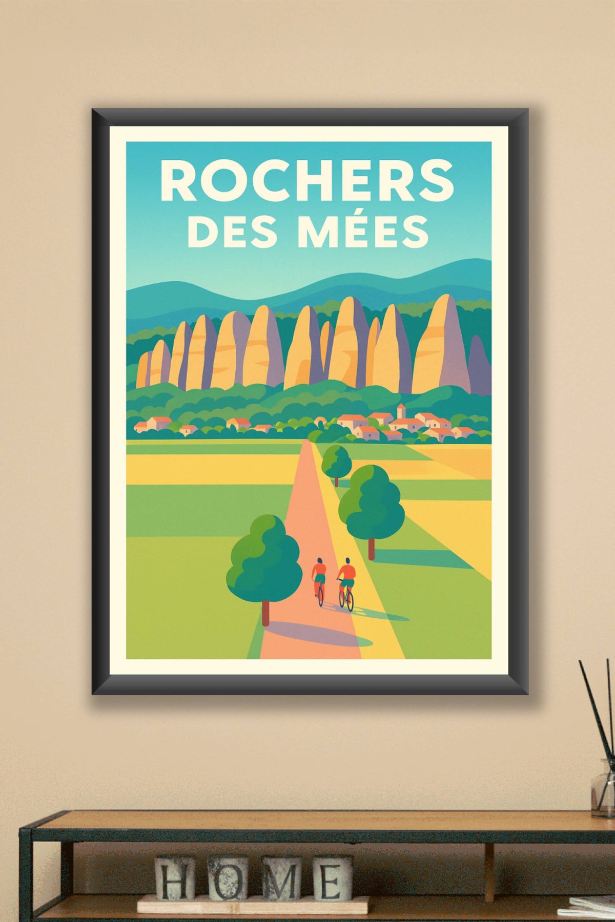 Affiche de Les Rochers des Mées - La majesté de la Provence dans votre salon
