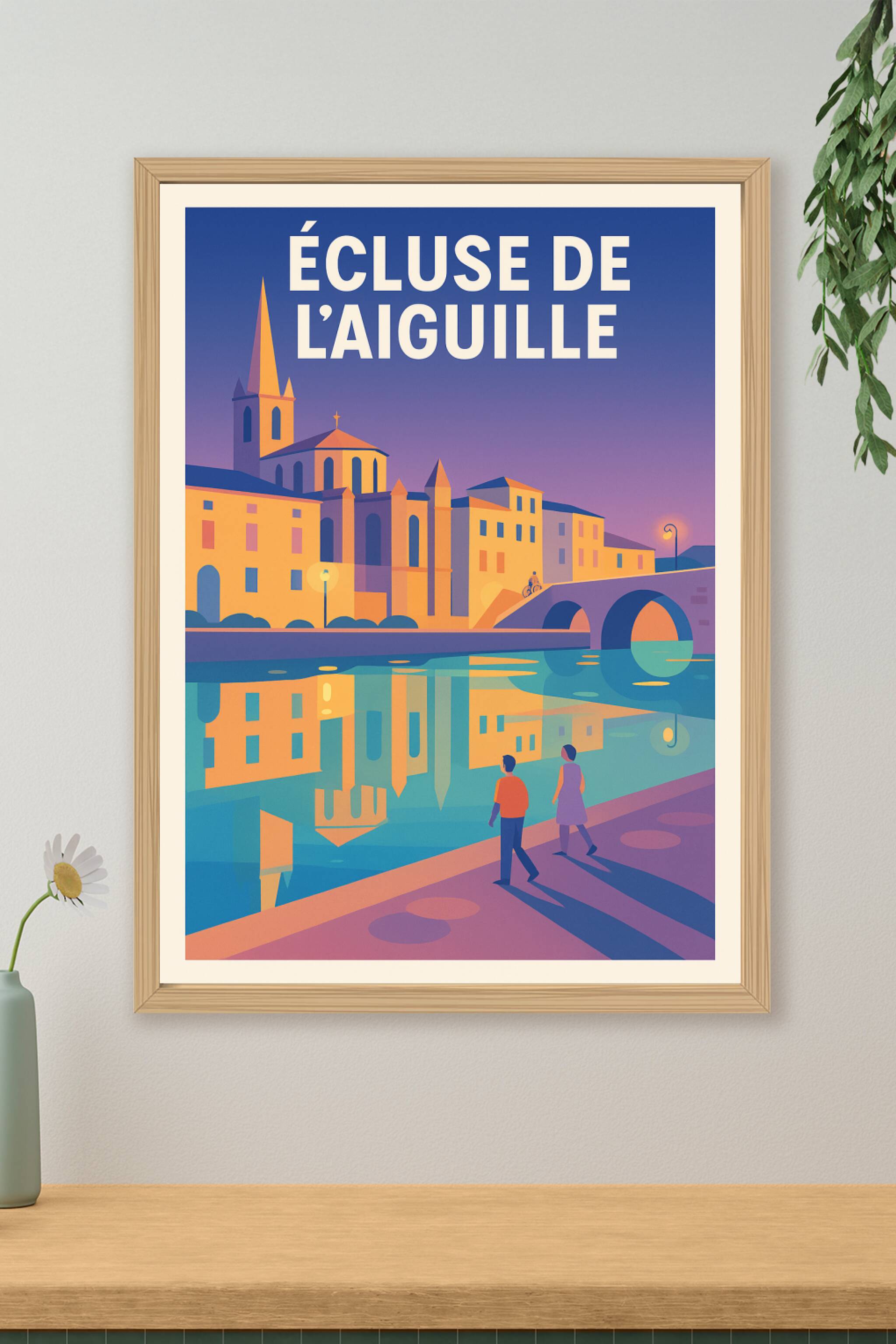 Affiche de Écluse de l'Aiguille - Charme et Sérénité au fil de l'Eau