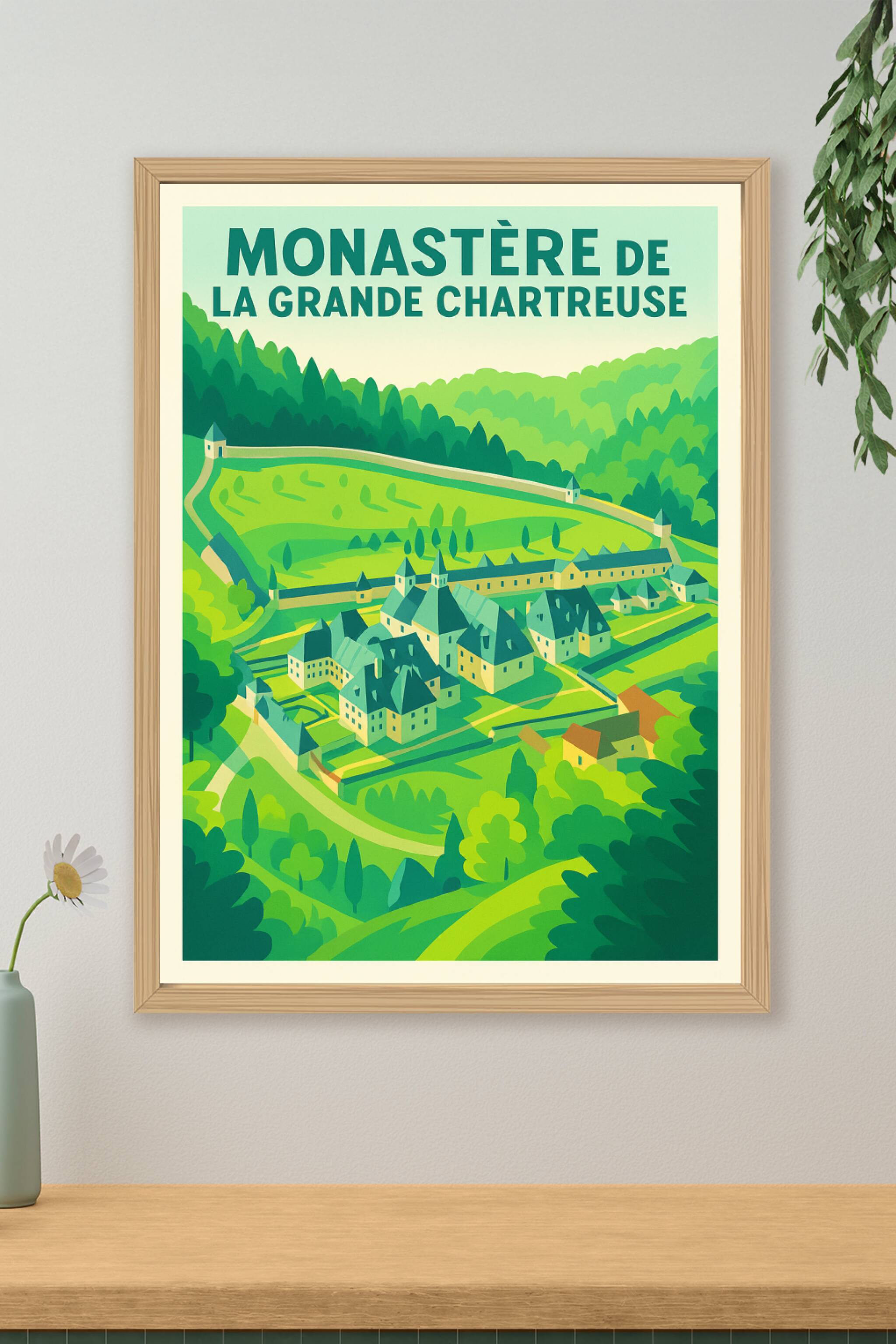 Affiche de Monastère de la Grande Chartreuse - Sérénité au cœur des Alpes