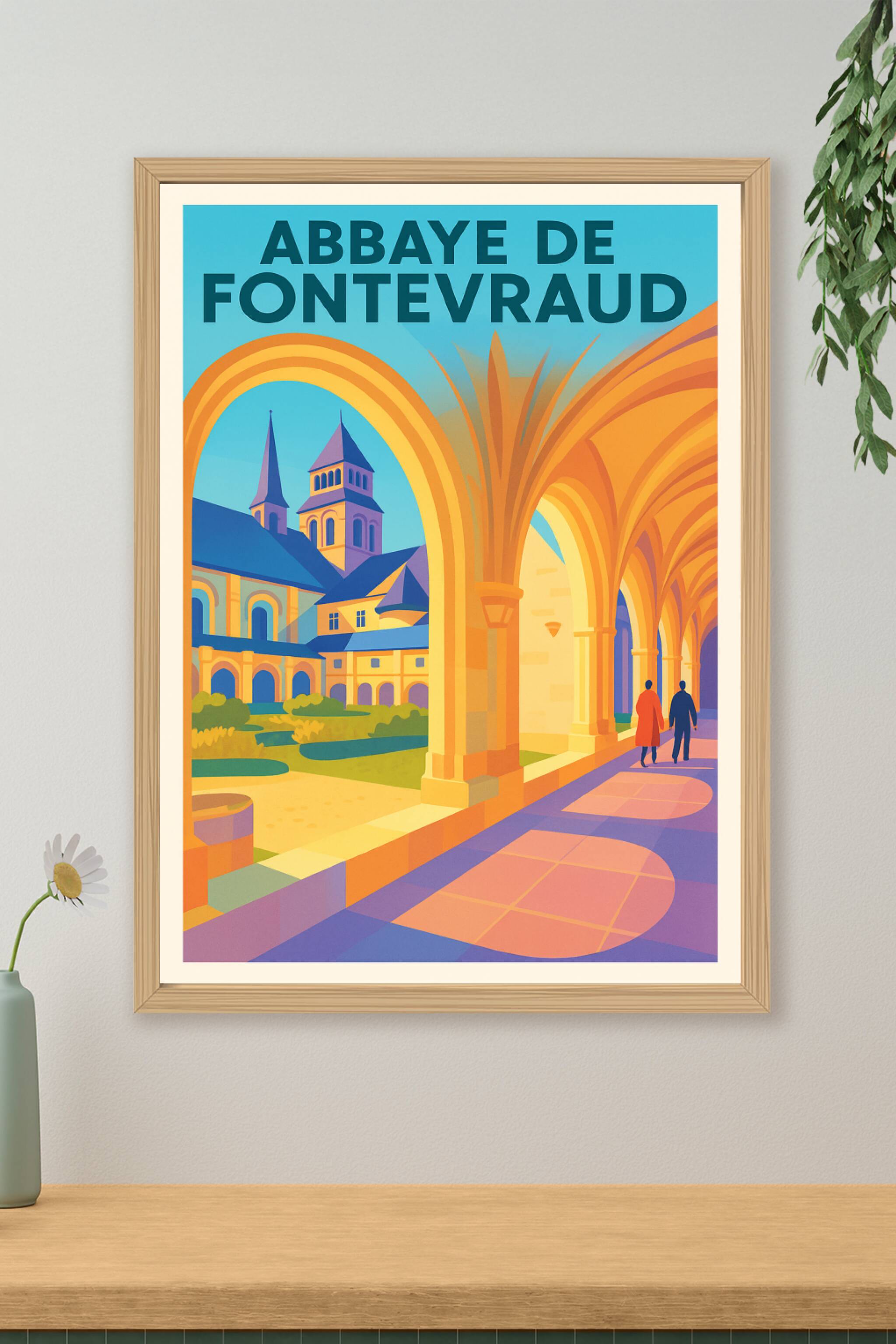 Affiche de Abbaye de Fontevraud - L'élégance intemporelle du patrimoine ligérien