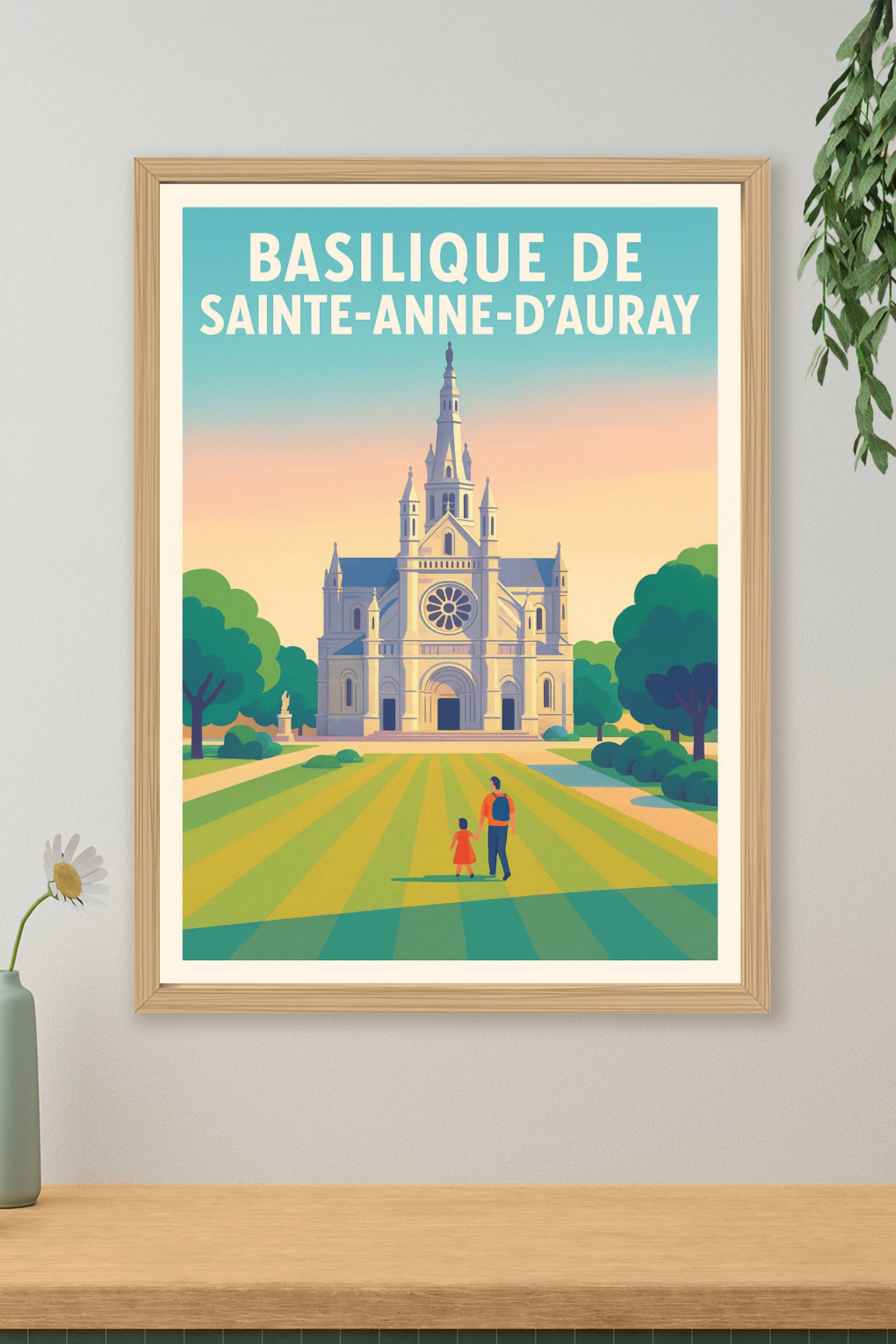 Affiche de Sainte-Anne-d'Auray - La majesté du patrimoine breton