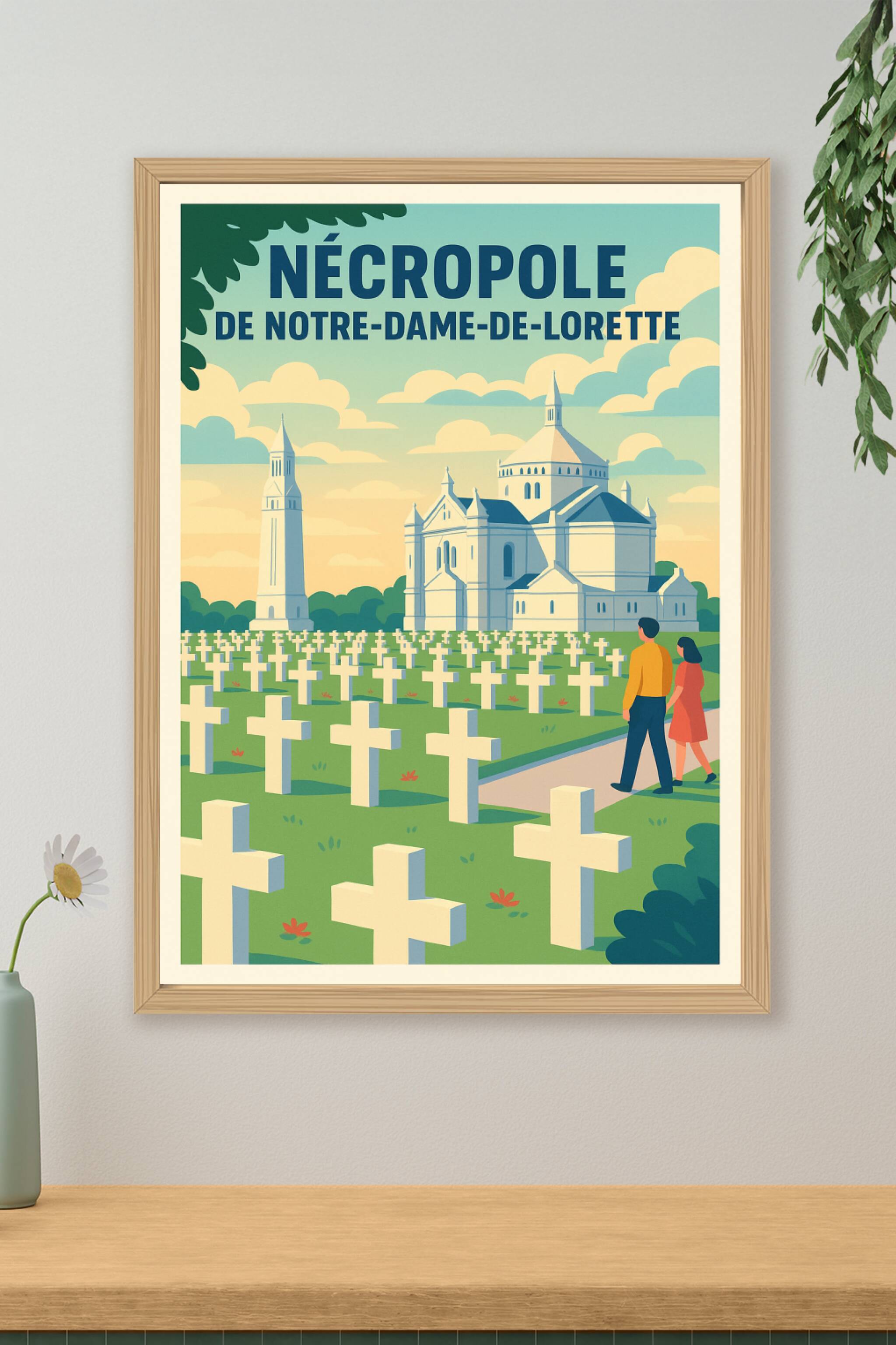 Affiche de Nécropole de Notre-Dame-de-Lorette - Un hommage éternel en couleurs