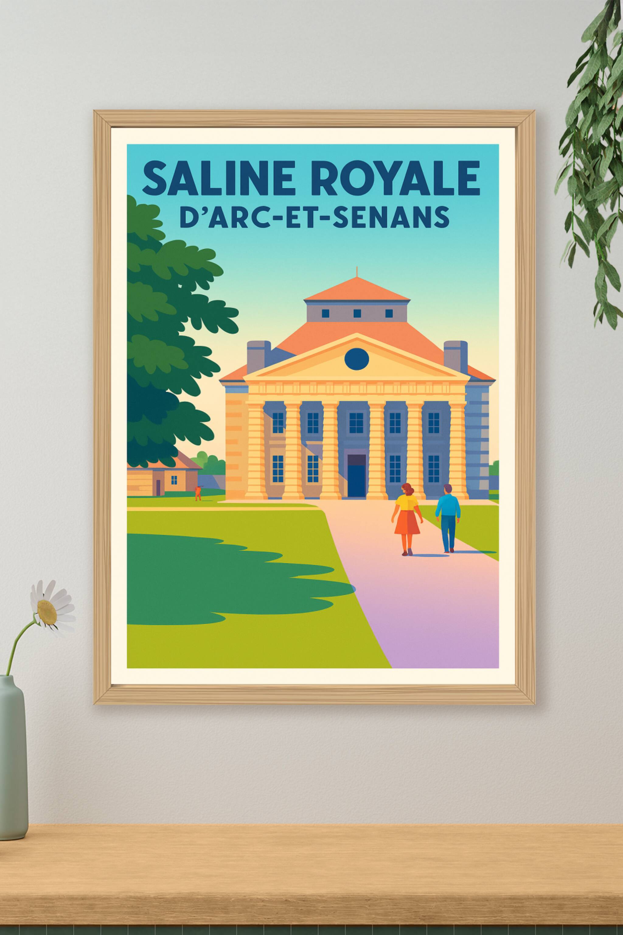 Affiche de Saline Royale d'Arc-et-Senans - L'élégance de l'architecture utopique