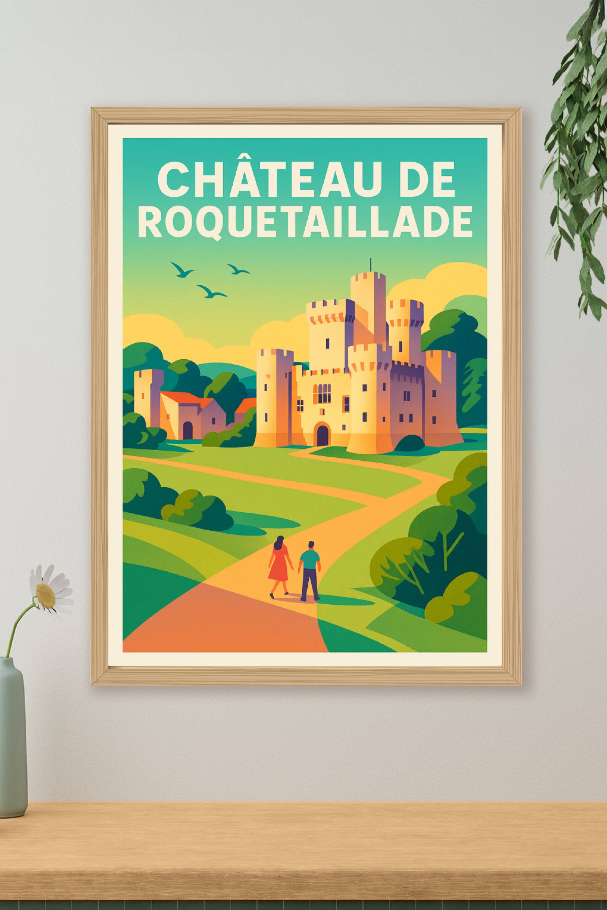 Affiche de Château de Roquetaillade - L'élégance médiévale au cœur de la Gironde