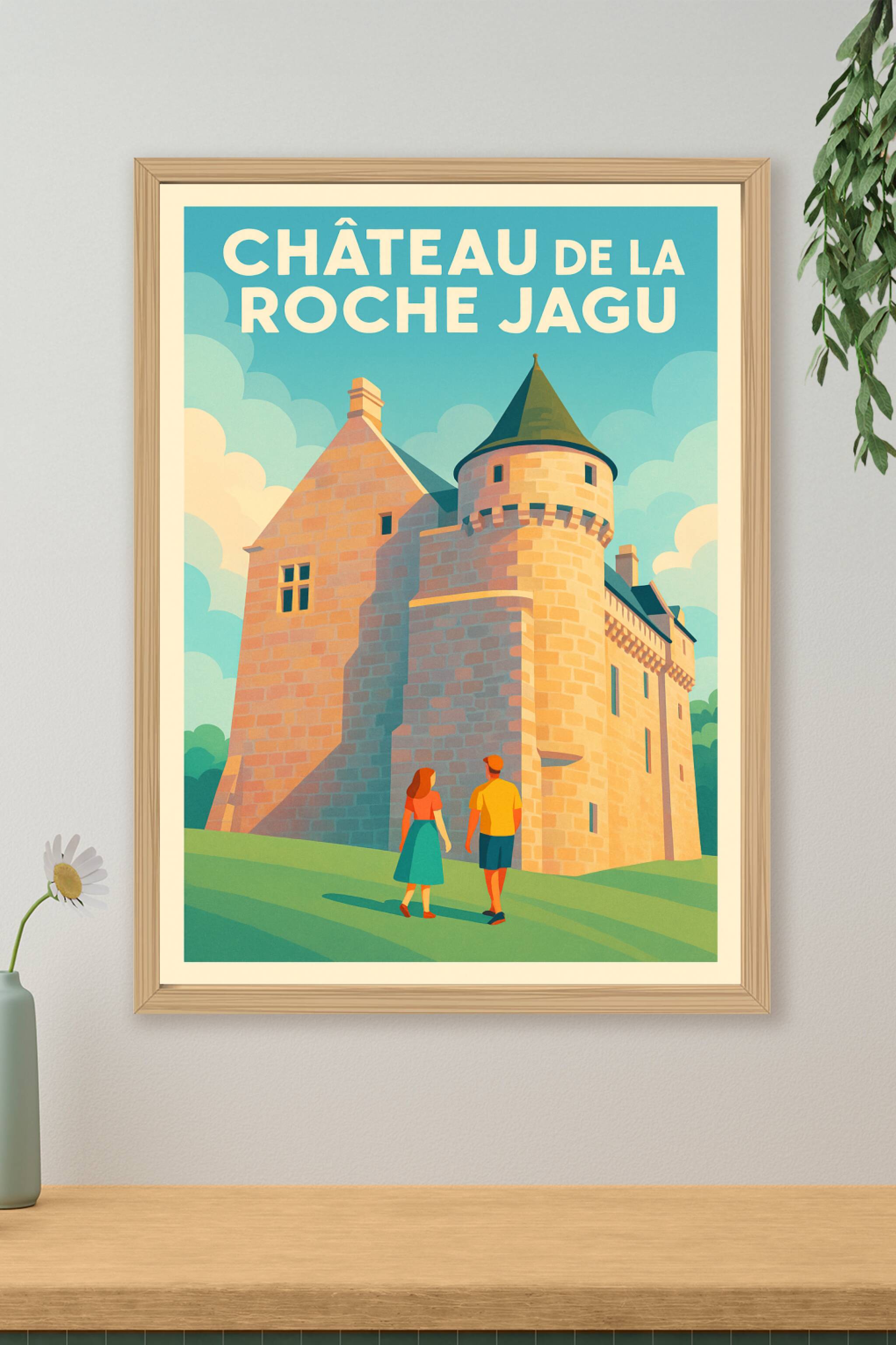Affiche de Château de la Roche Jagu - L'élégance médiévale au cœur des Côtes-d'Armor
