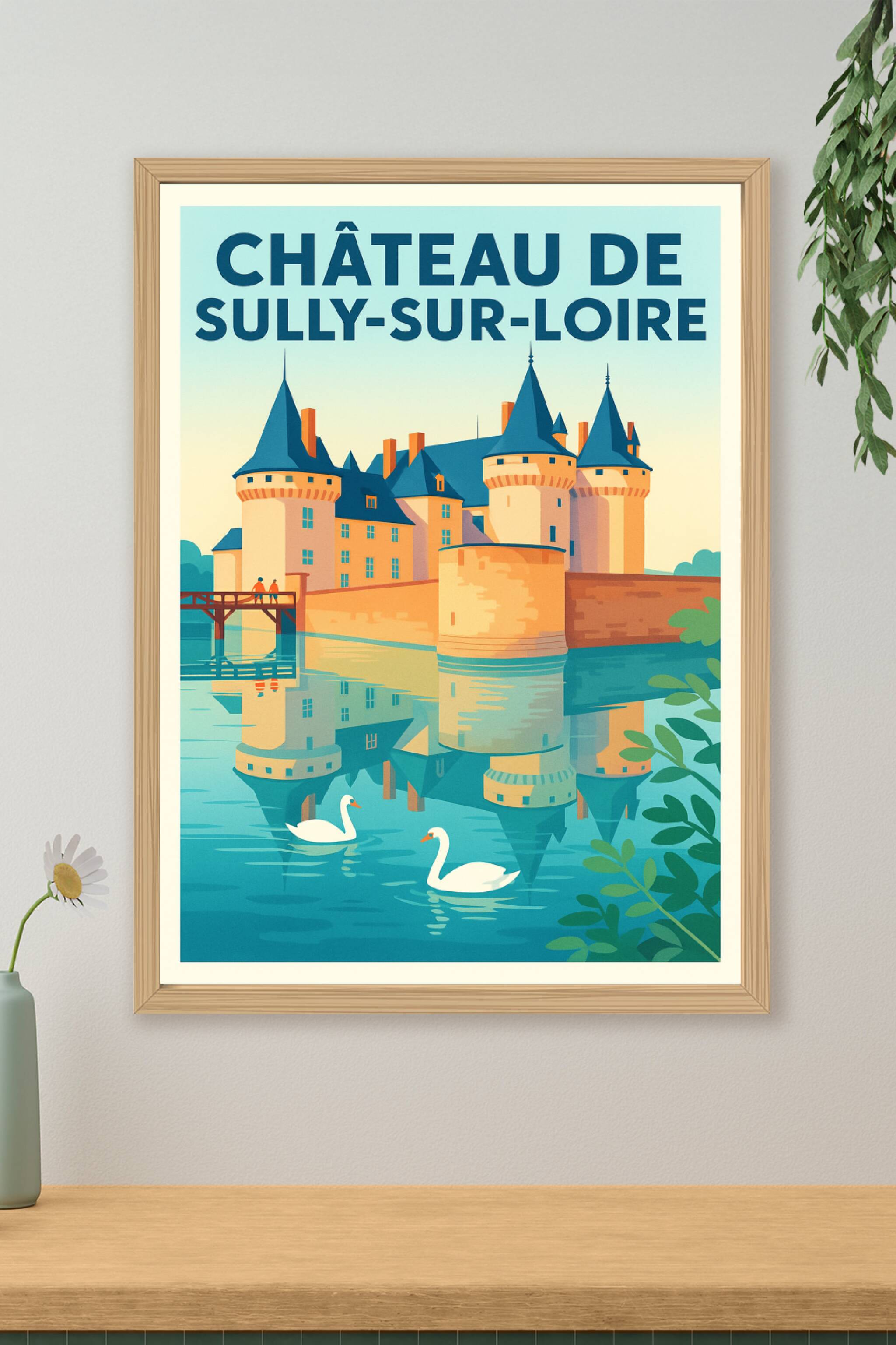 Affiche de Château de Sully-sur-Loire - L'élégance médiévale au fil de l'eau