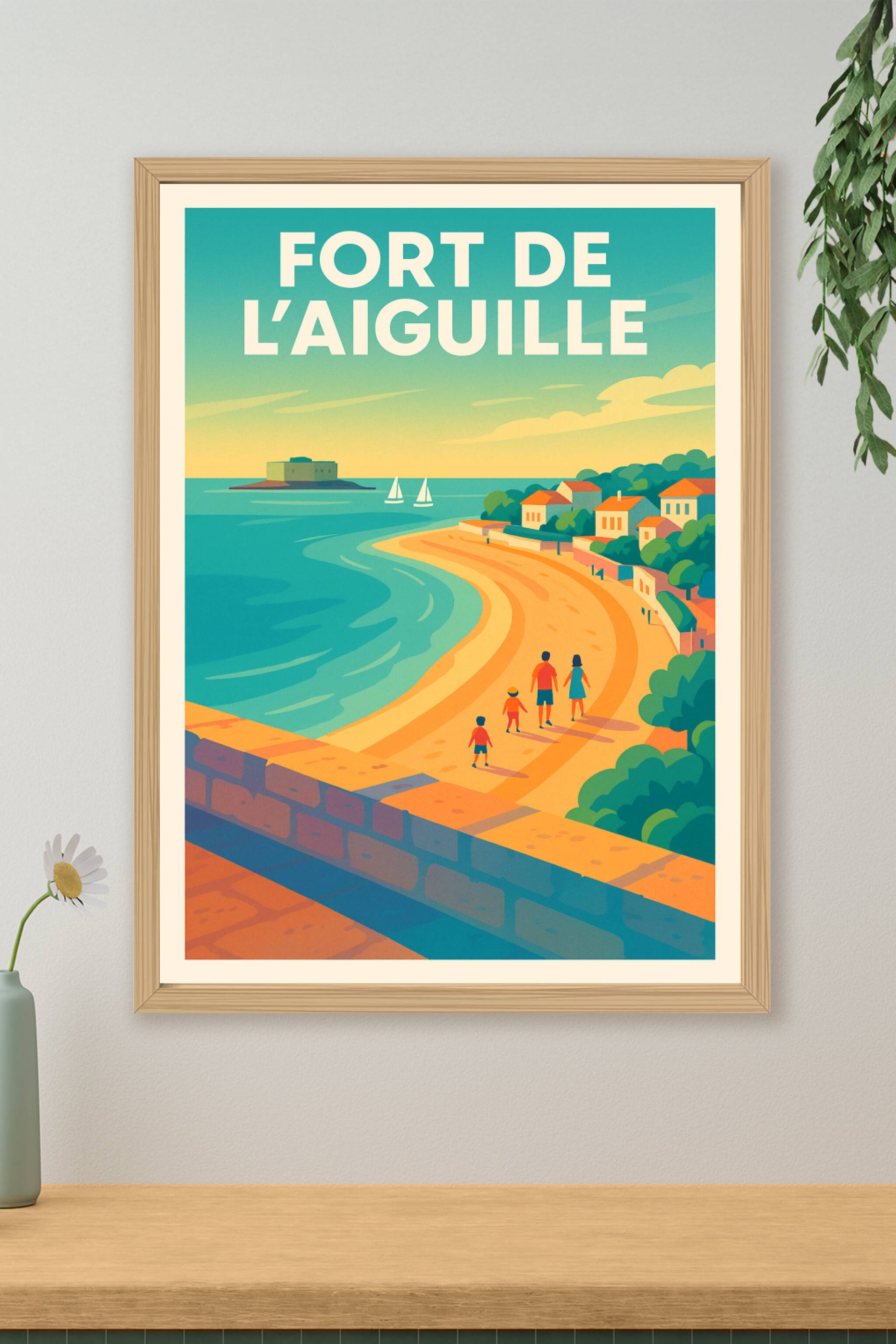Affiche de Fort de l'Aiguille - Évasion ensoleillée sur la côte