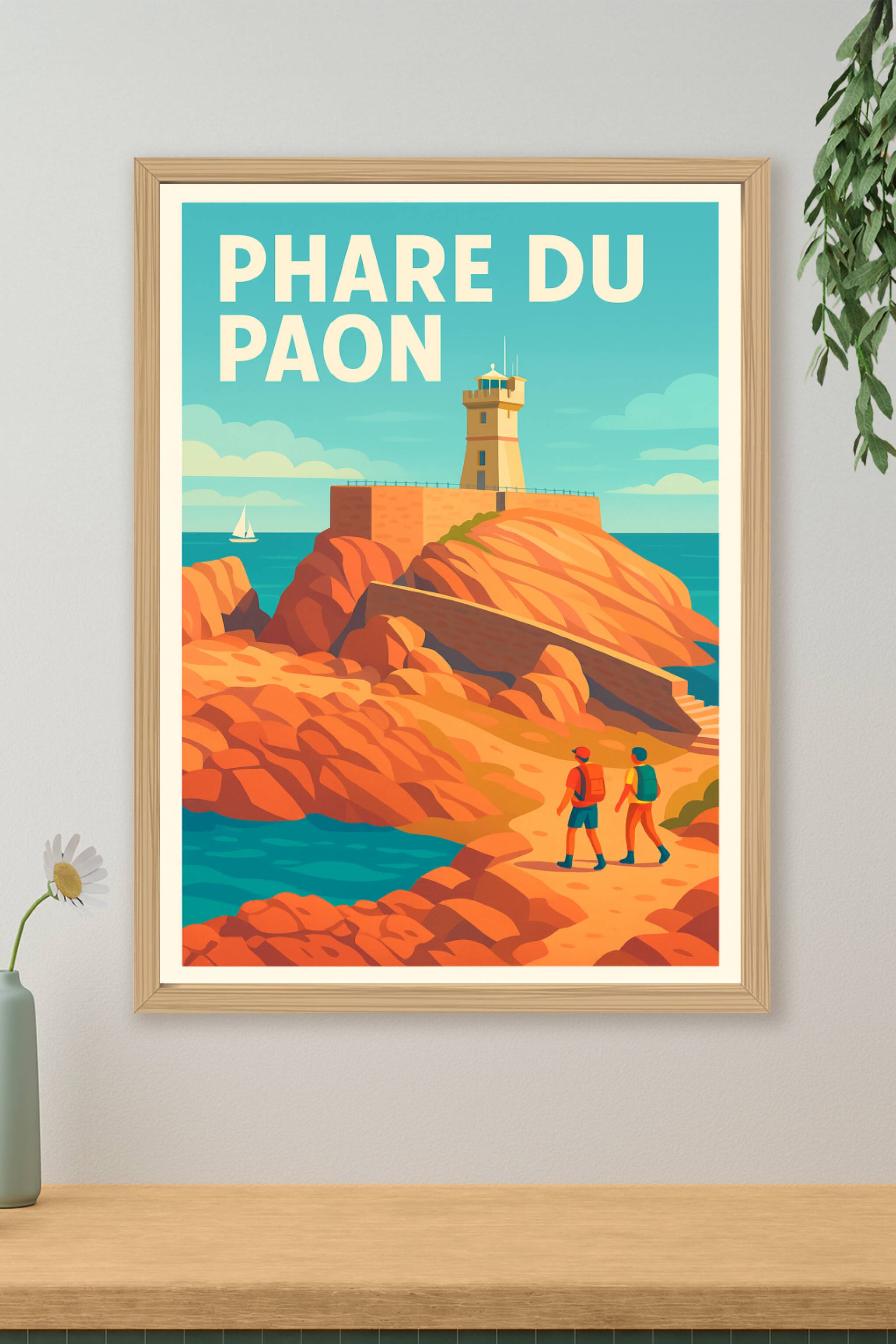 Affiche de Phare du Paon - L'éclat sauvage de l'Île de Bréhat