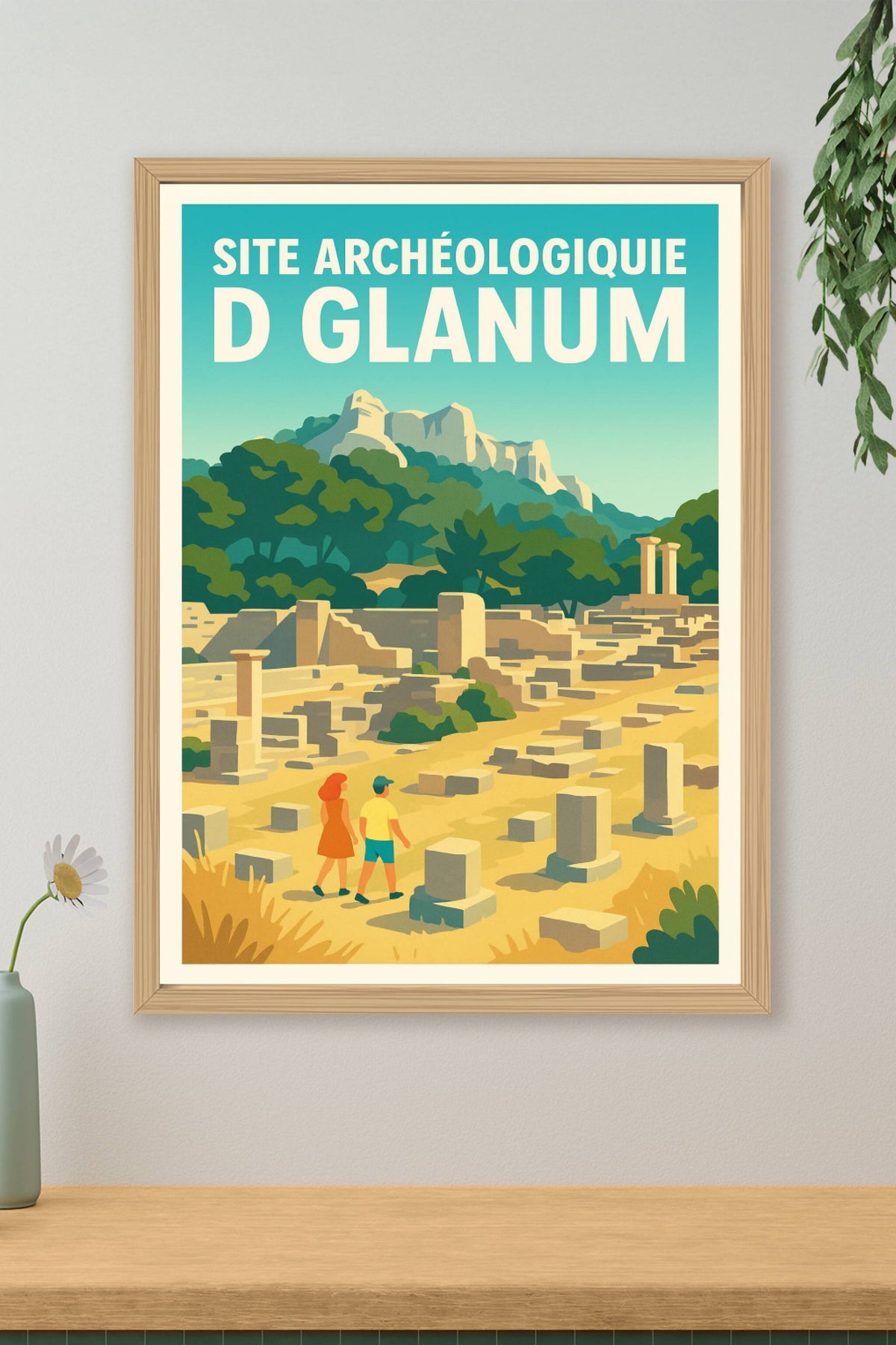 Affiche de Site archéologique de Glanum - Voyage au cœur de l'Antiquité provençale