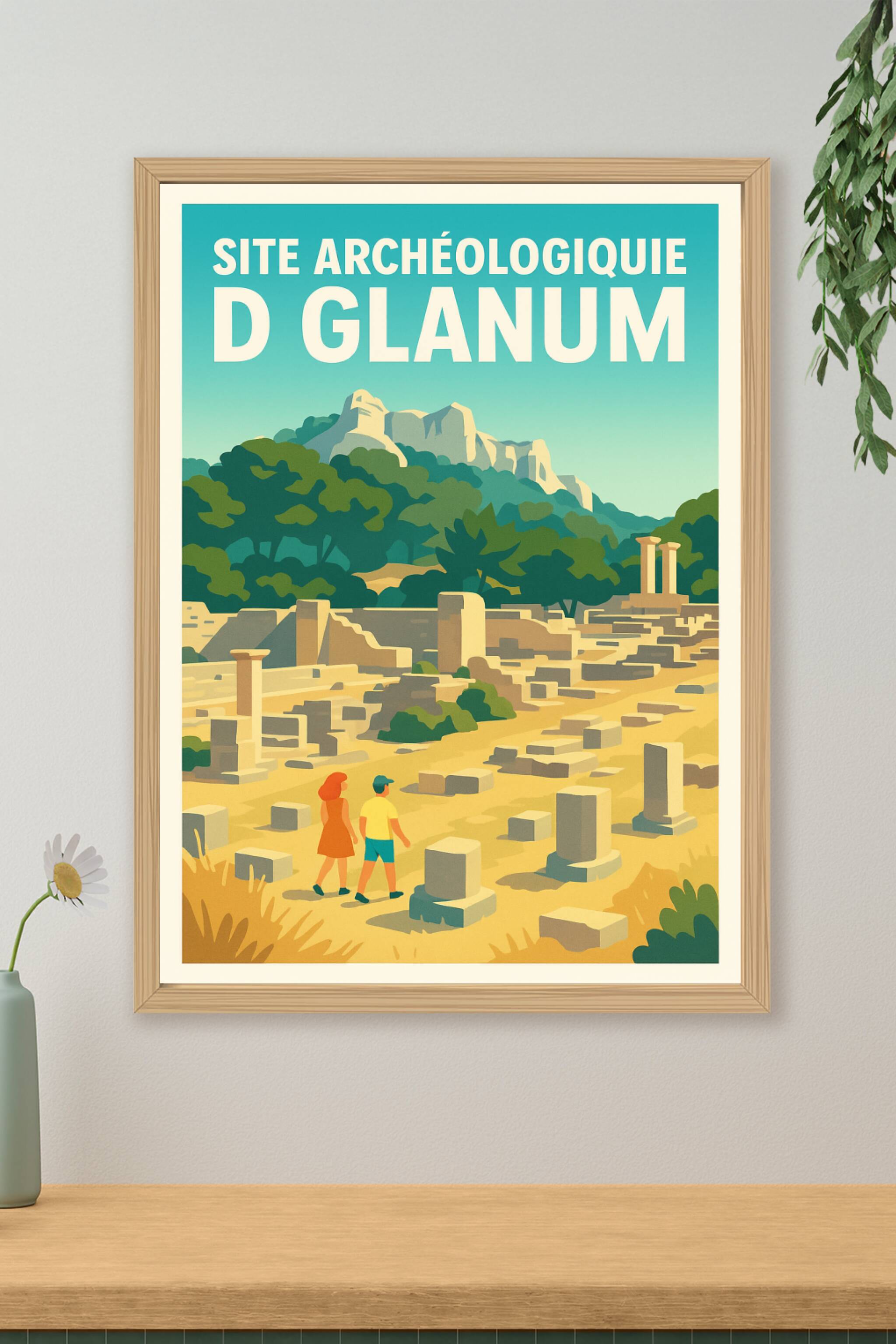 Affiche de Site archéologique de Glanum - Voyage au cœur de l'Antiquité provençale