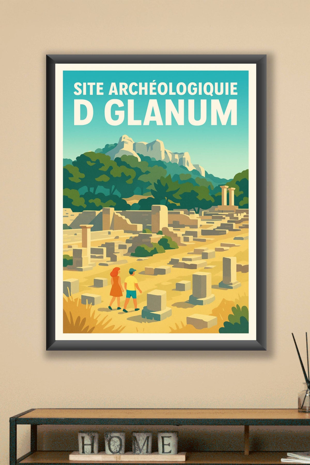Affiche de Site archéologique de Glanum - Voyage au cœur de l'Antiquité provençale