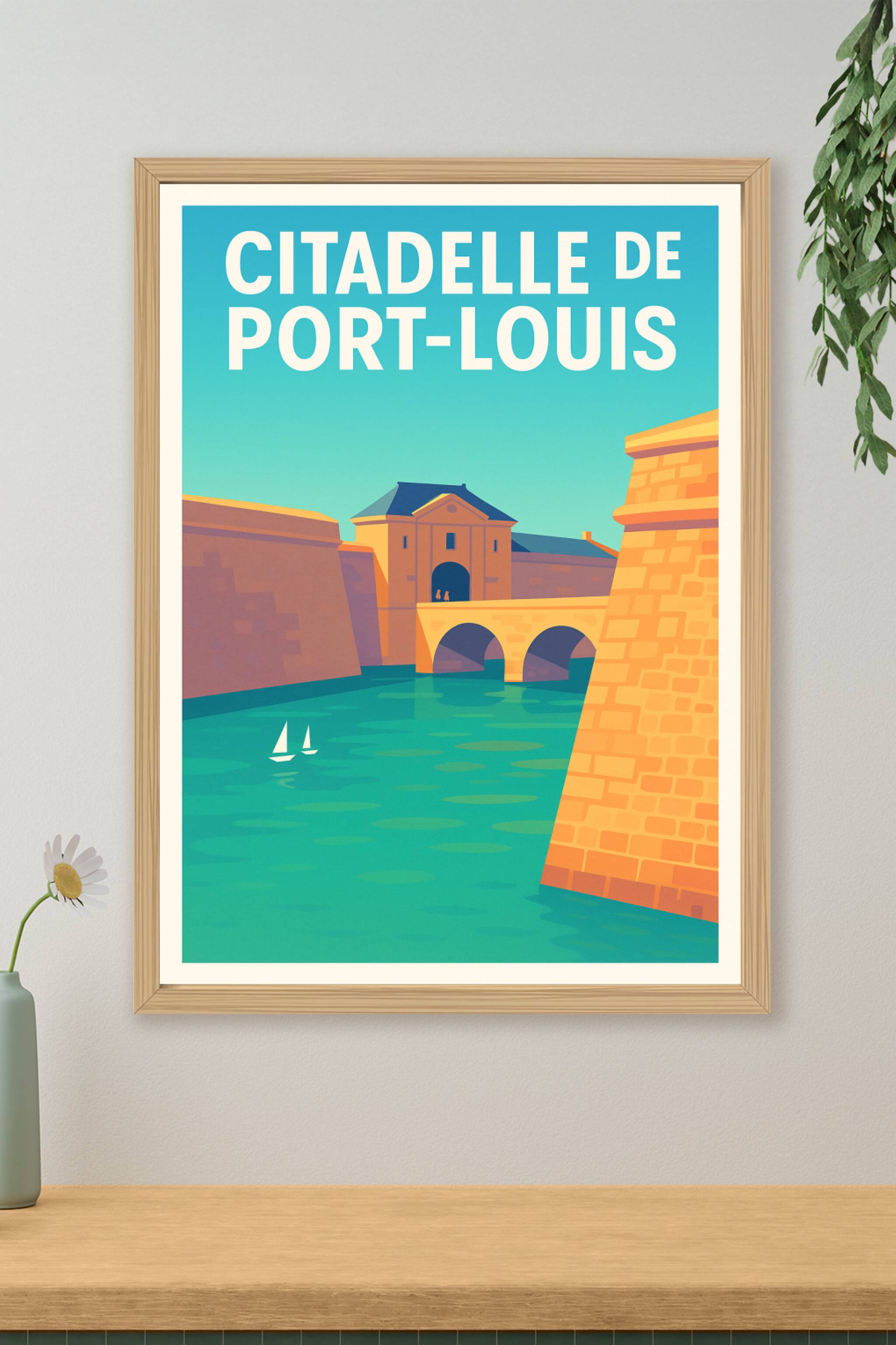 Affiche de Citadelle de Port-Louis - L'élégance historique de la rade