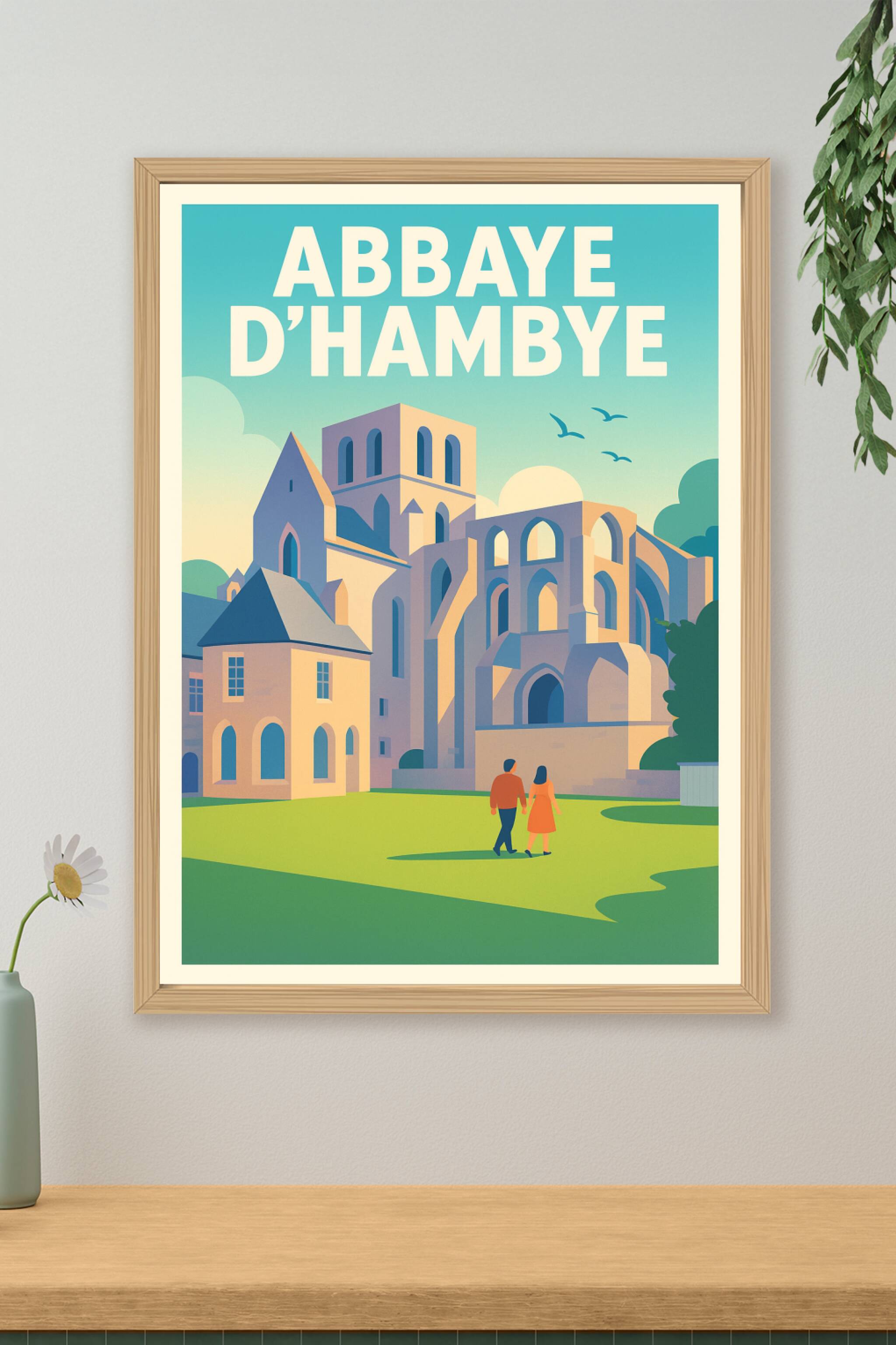 Affiche de Abbaye d'Hambye - Sérénité et architecture médiévale au cœur de la Normandie
