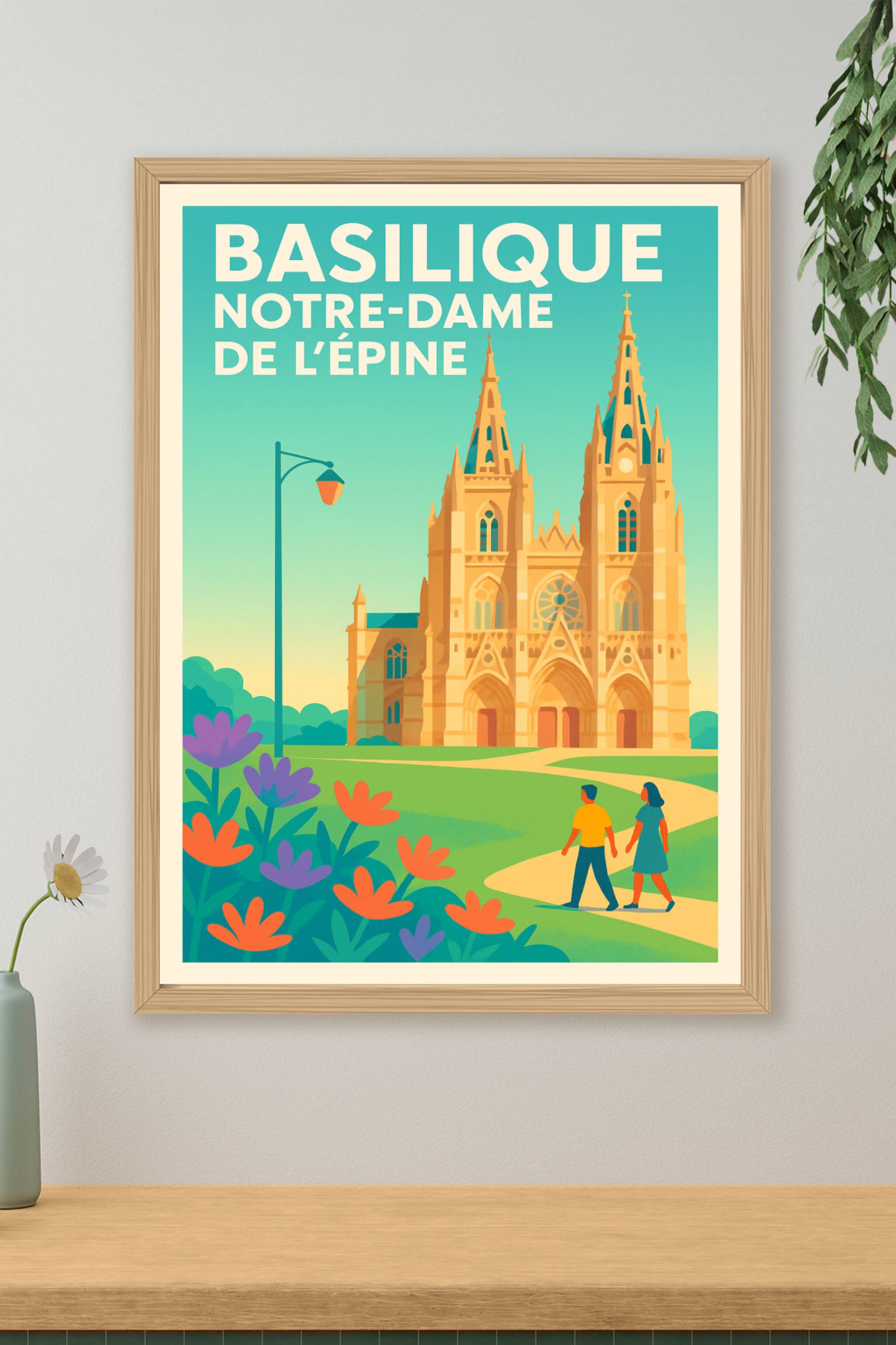 Affiche de L'Épine - Majestueuse Basilique Notre-Dame