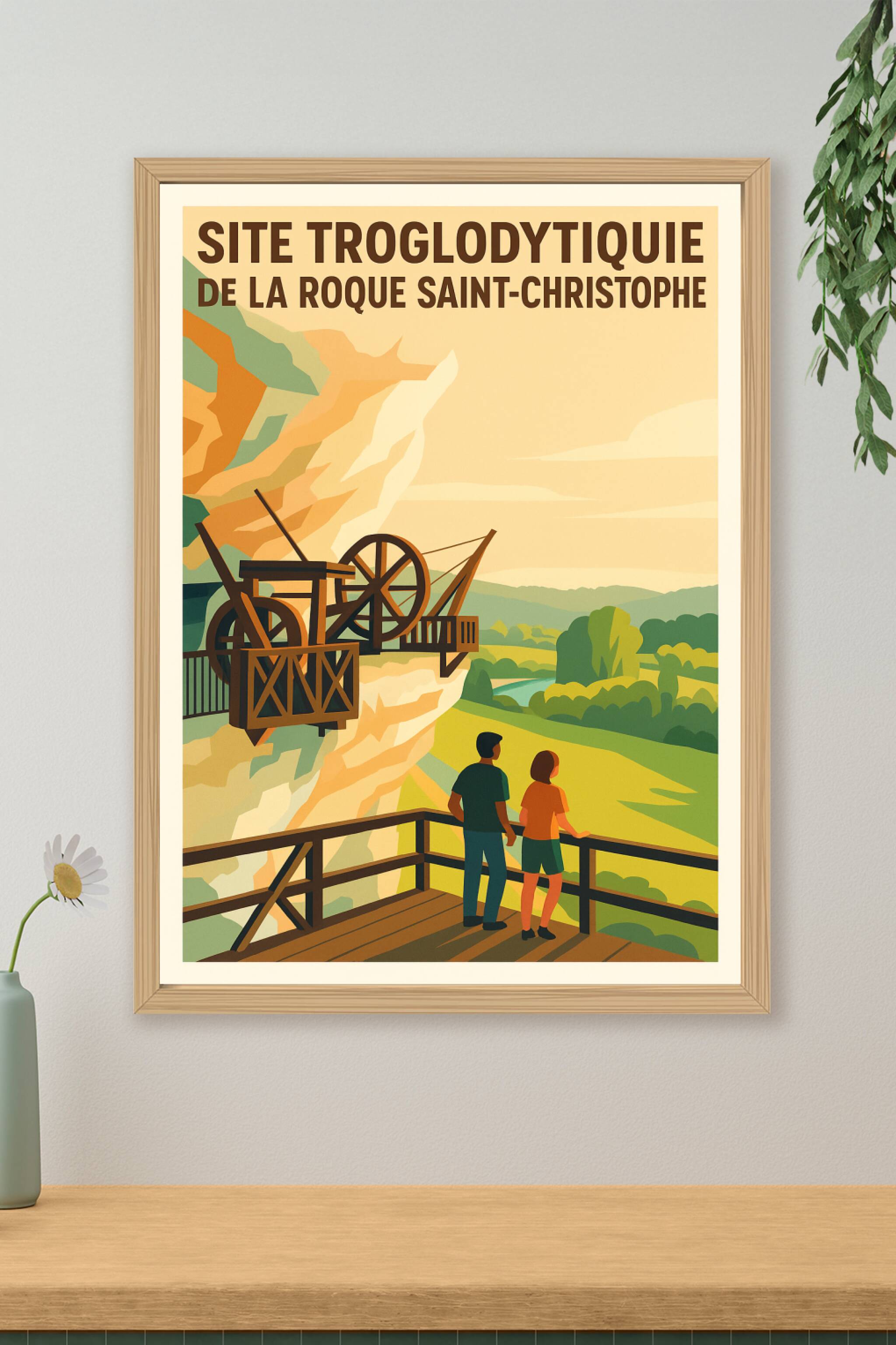 Affiche de La Roque Saint-Christophe - Voyage au cœur de la Préhistoire