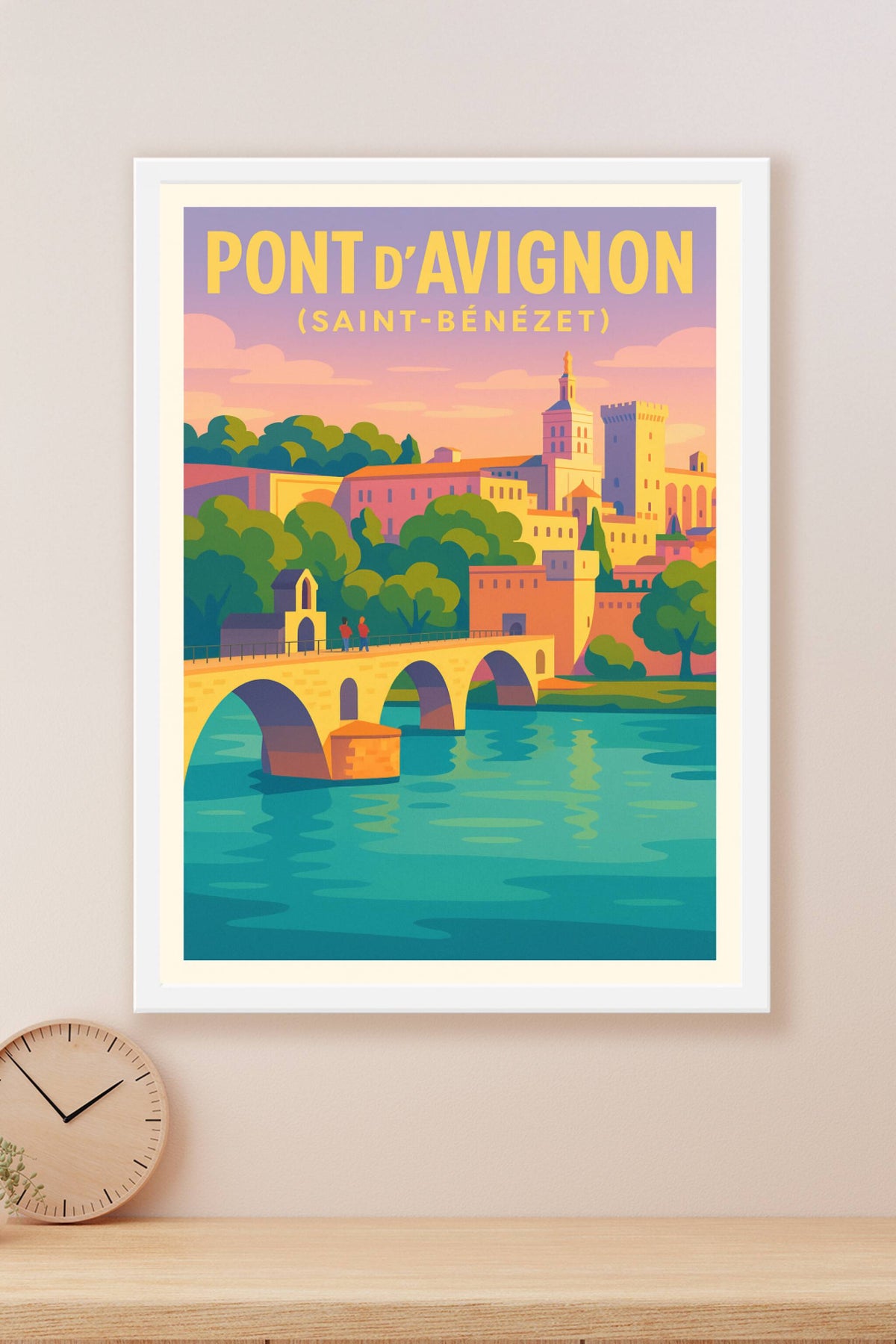 Affiche de Pont d'Avignon - L'élégance historique au fil du Rhône