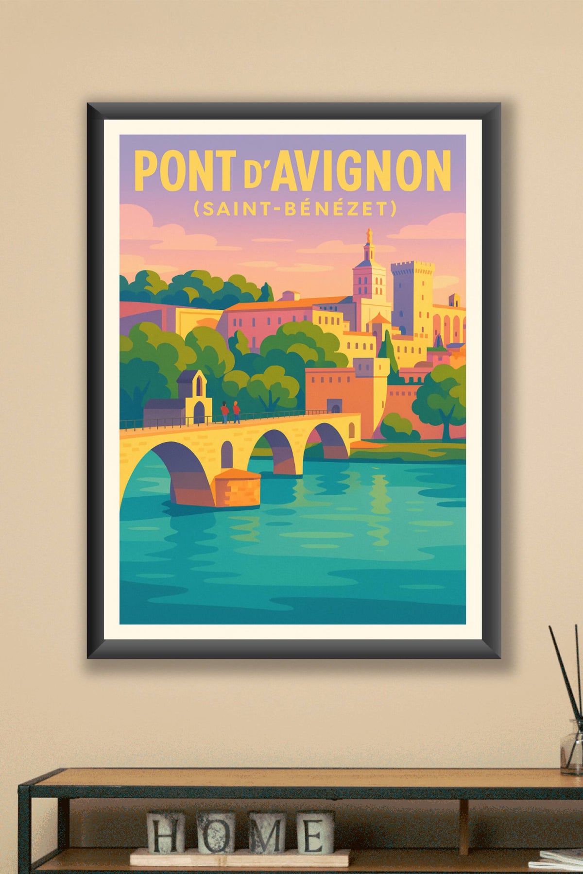 Affiche de Pont d'Avignon - L'élégance historique au fil du Rhône