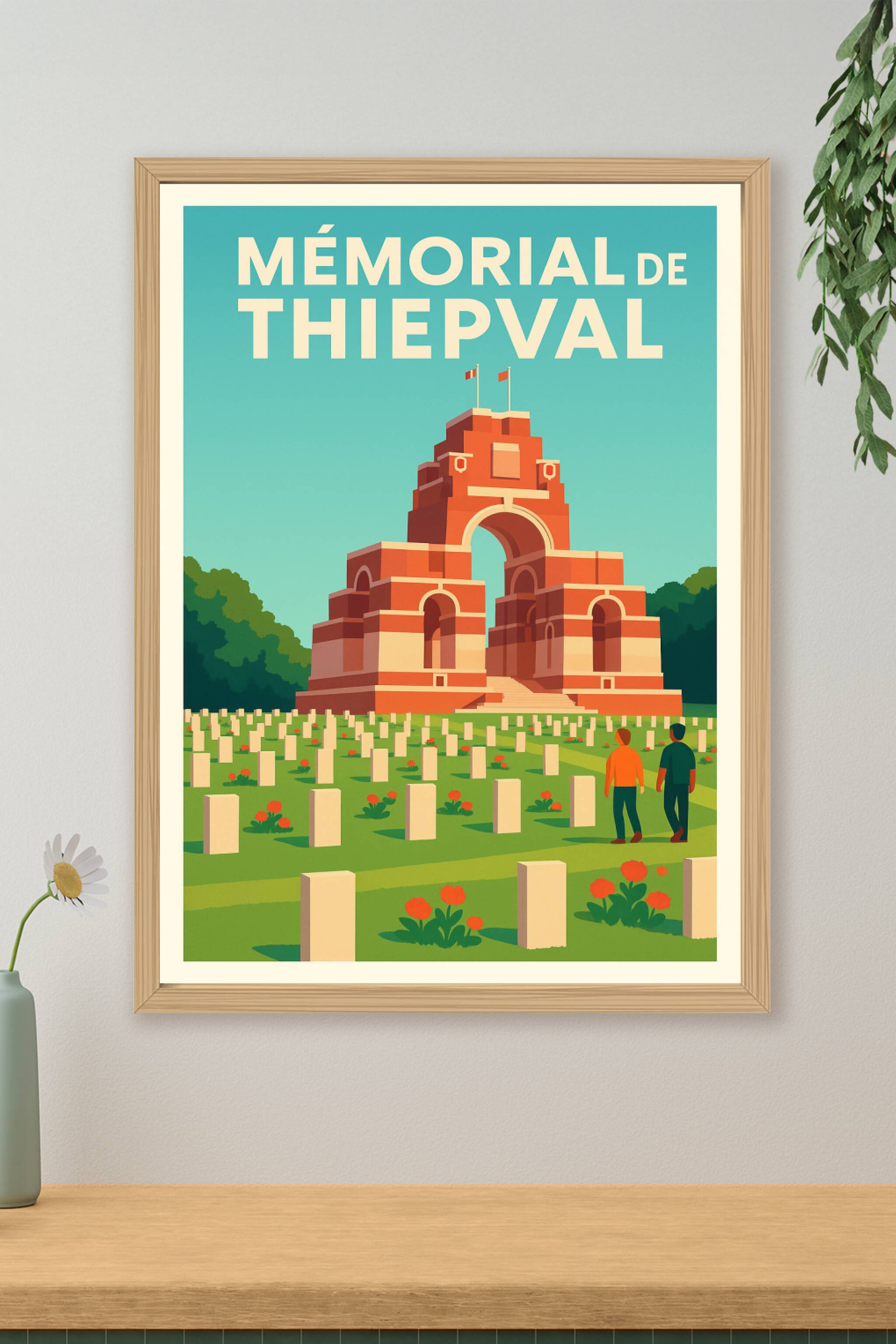 Affiche de Mémorial de Thiepval - Un hommage majestueux en terre de Somme
