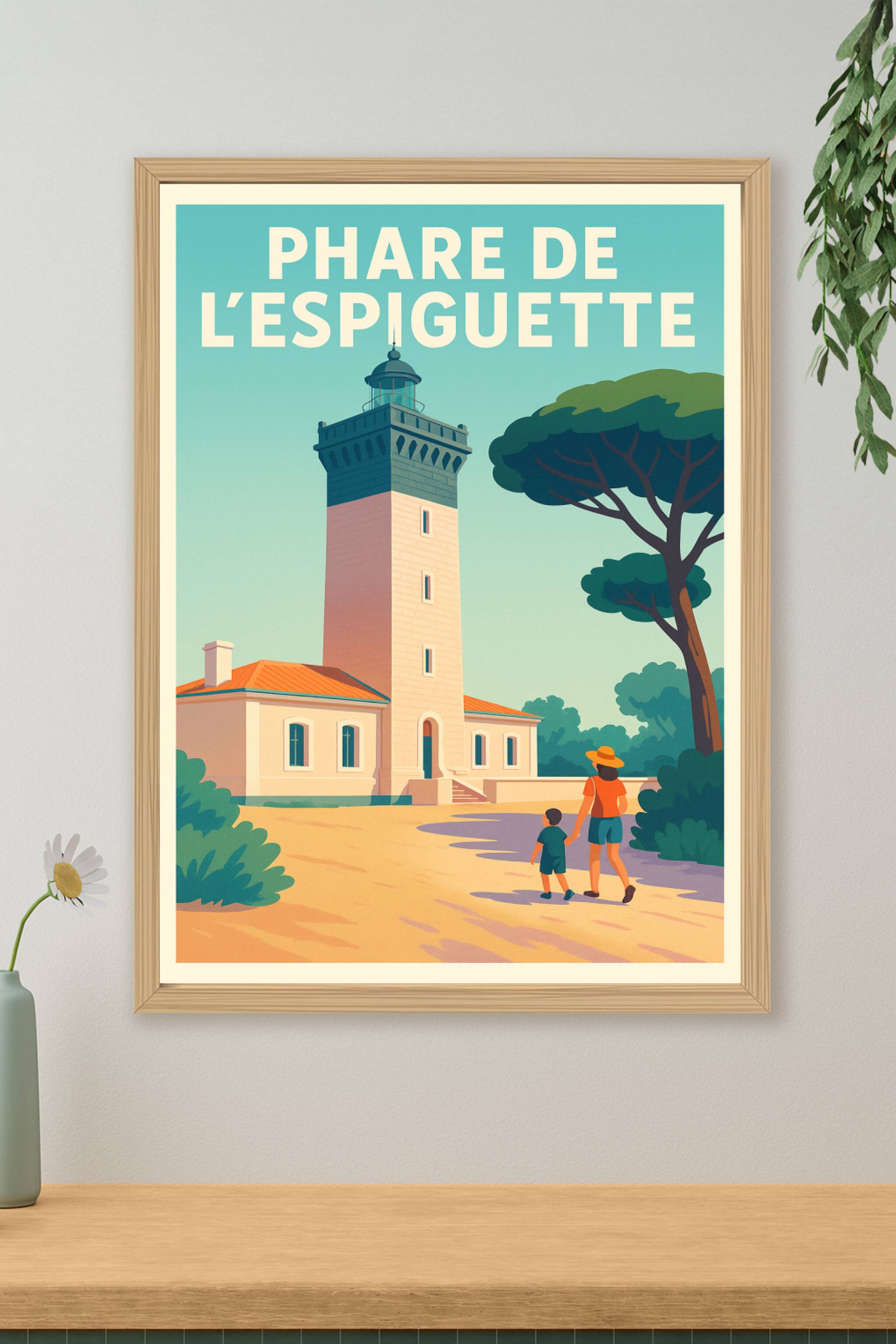 Affiche de Phare de l'Espiguette - L'éclat sauvage de la Camargue