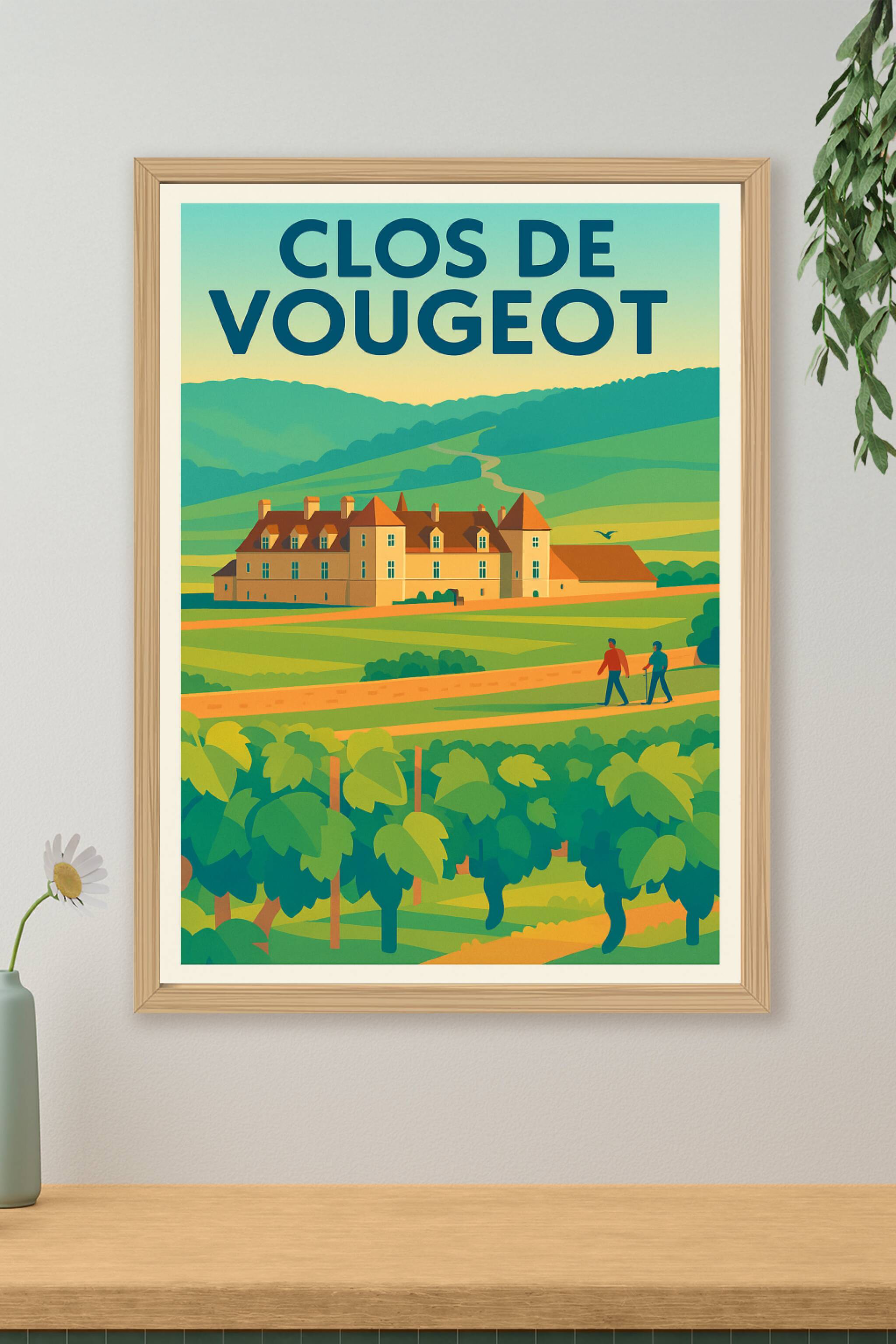 Affiche de Clos de Vougeot - L'élégance du terroir bourguignon