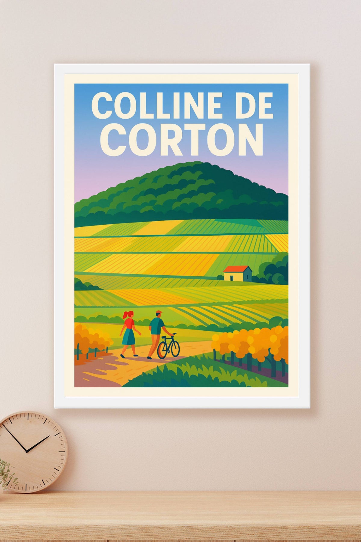 Affiche de Colline de Corton - L'élégance des vignobles de Bourgogne