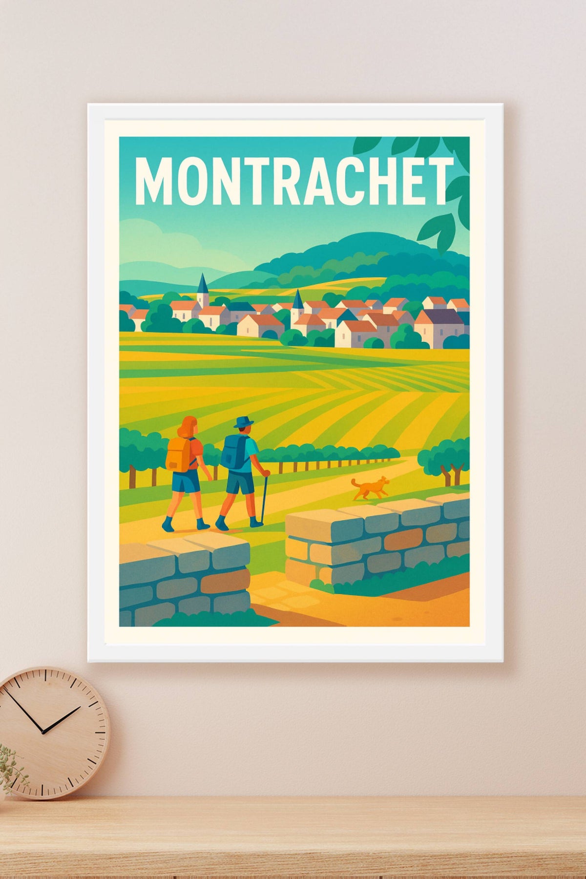 Affiche de Montrachet - L'élégance des vignobles de Bourgogne en affiche