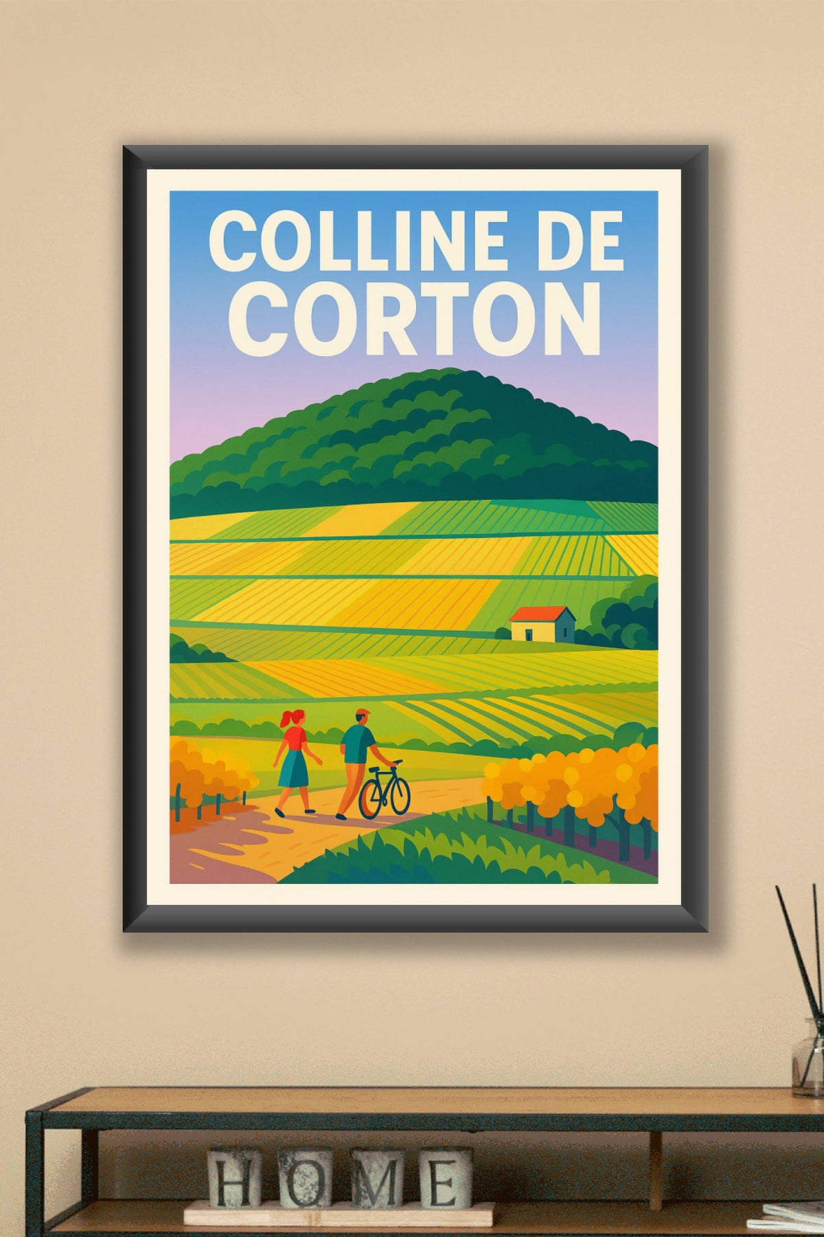 Affiche de Colline de Corton - L'élégance des vignobles de Bourgogne