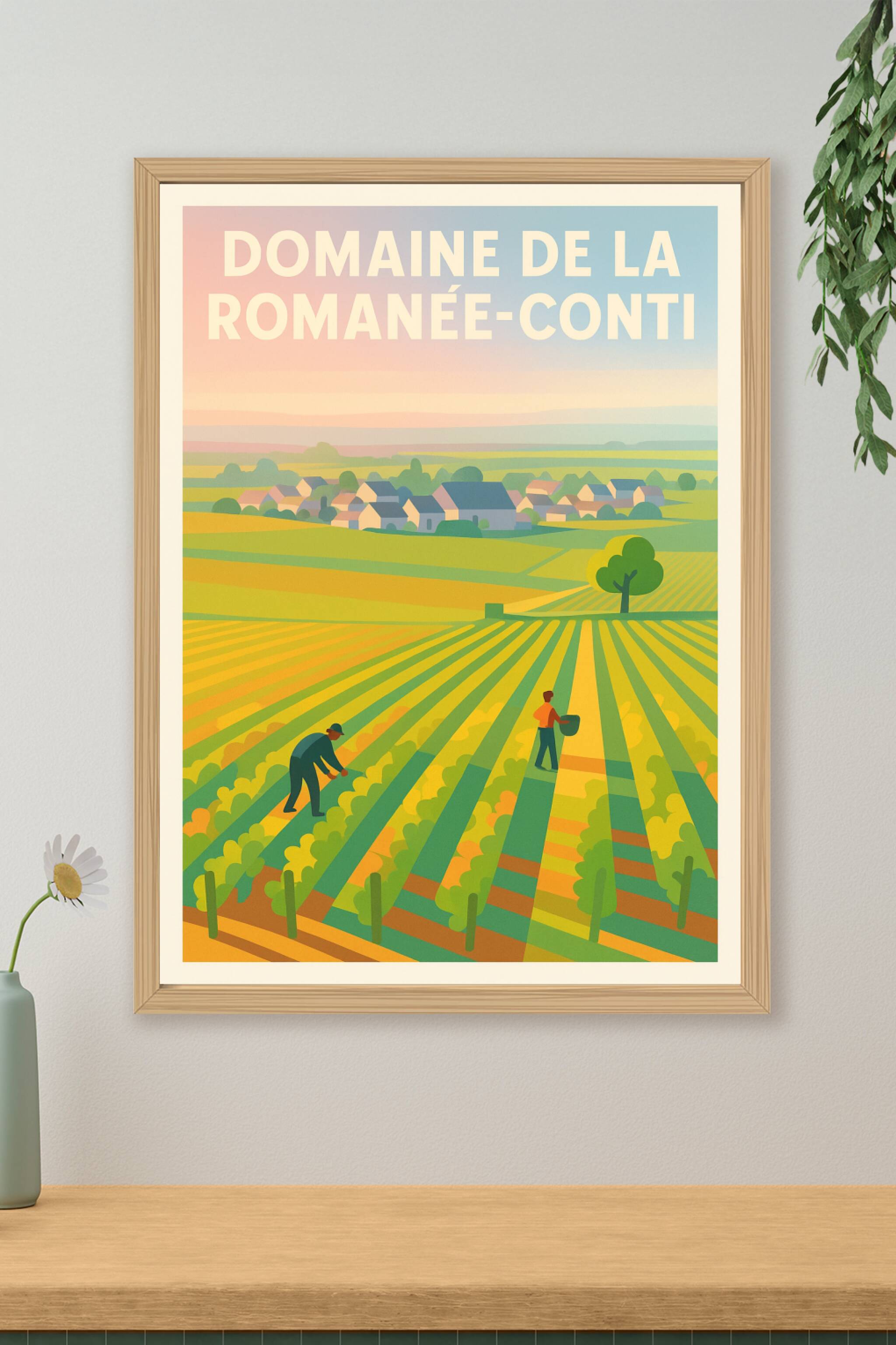 Affiche de Domaine de la Romanée-Conti - L'élégance du terroir bourguignon