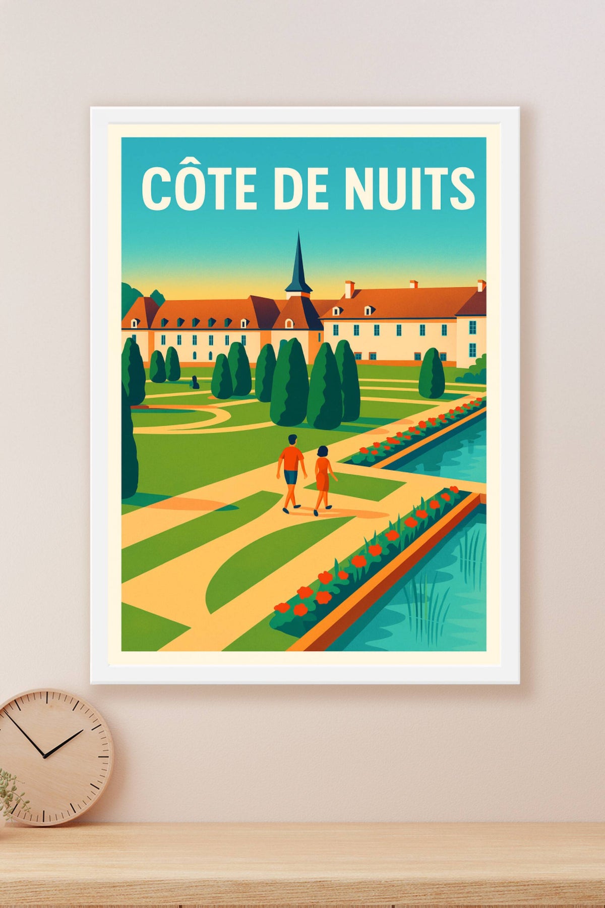 Affiche de Côte de Nuits - L'élégance intemporelle des vignobles bourguignons