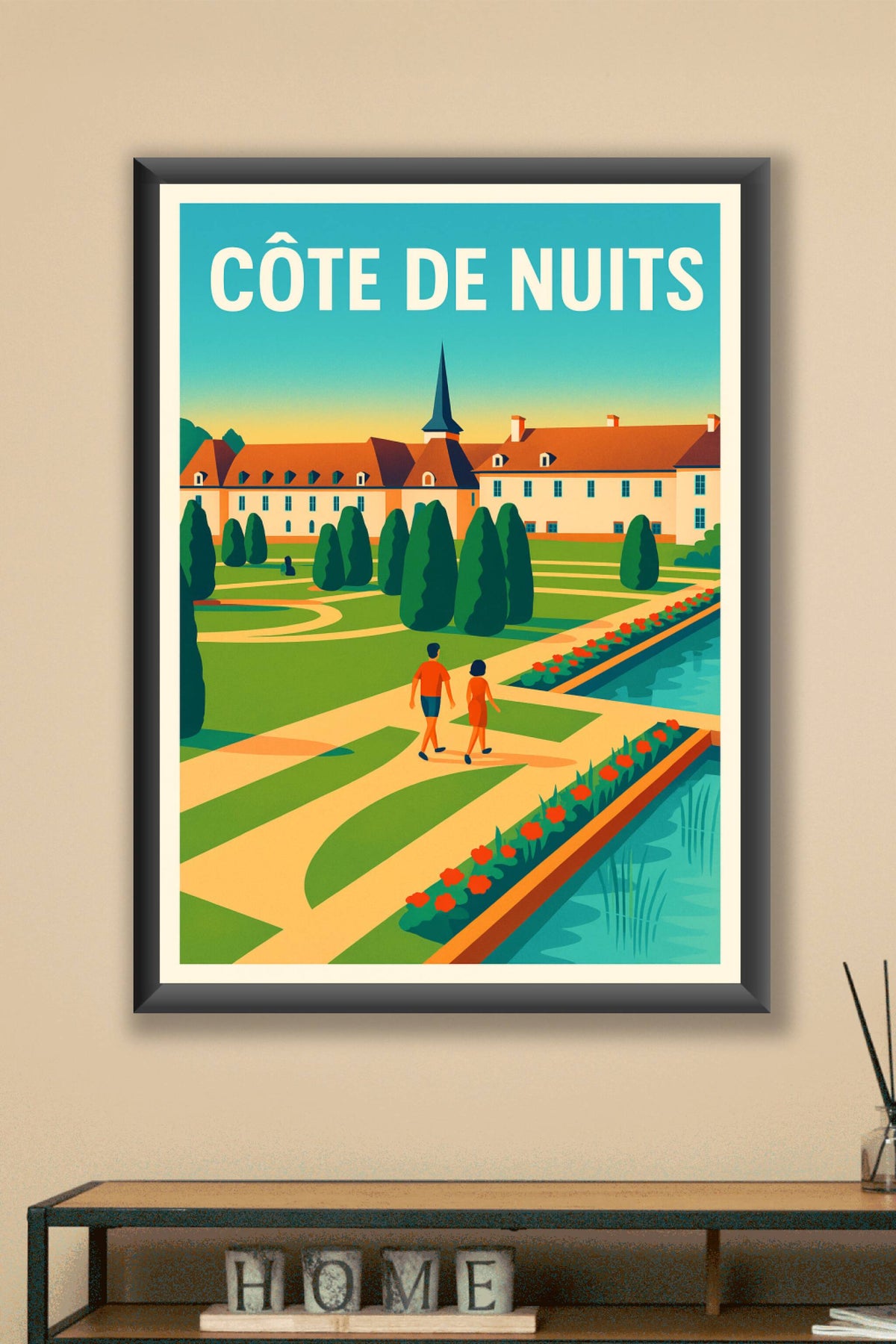 Affiche de Côte de Nuits - L'élégance intemporelle des vignobles bourguignons