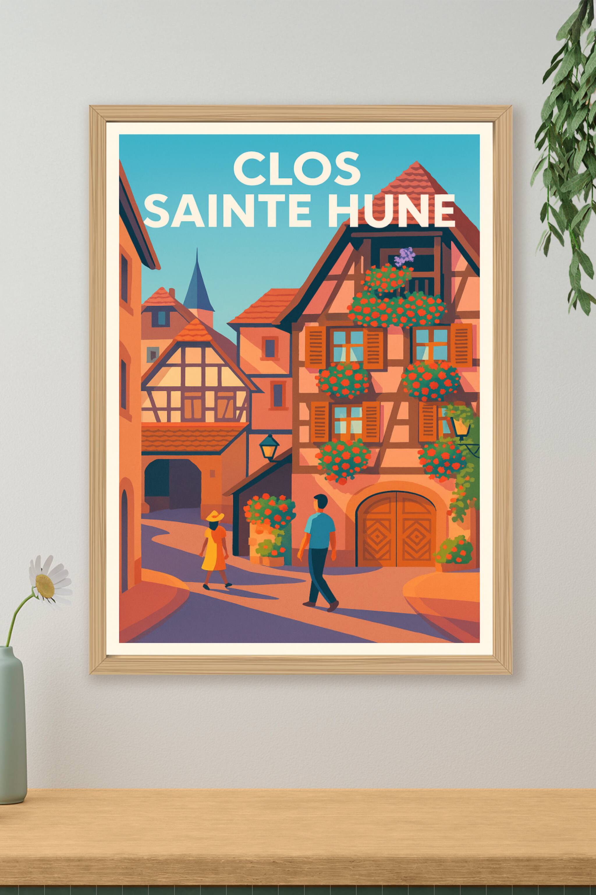 Affiche de Clos Sainte Hune - L'élégance intemporelle de l'Alsace
