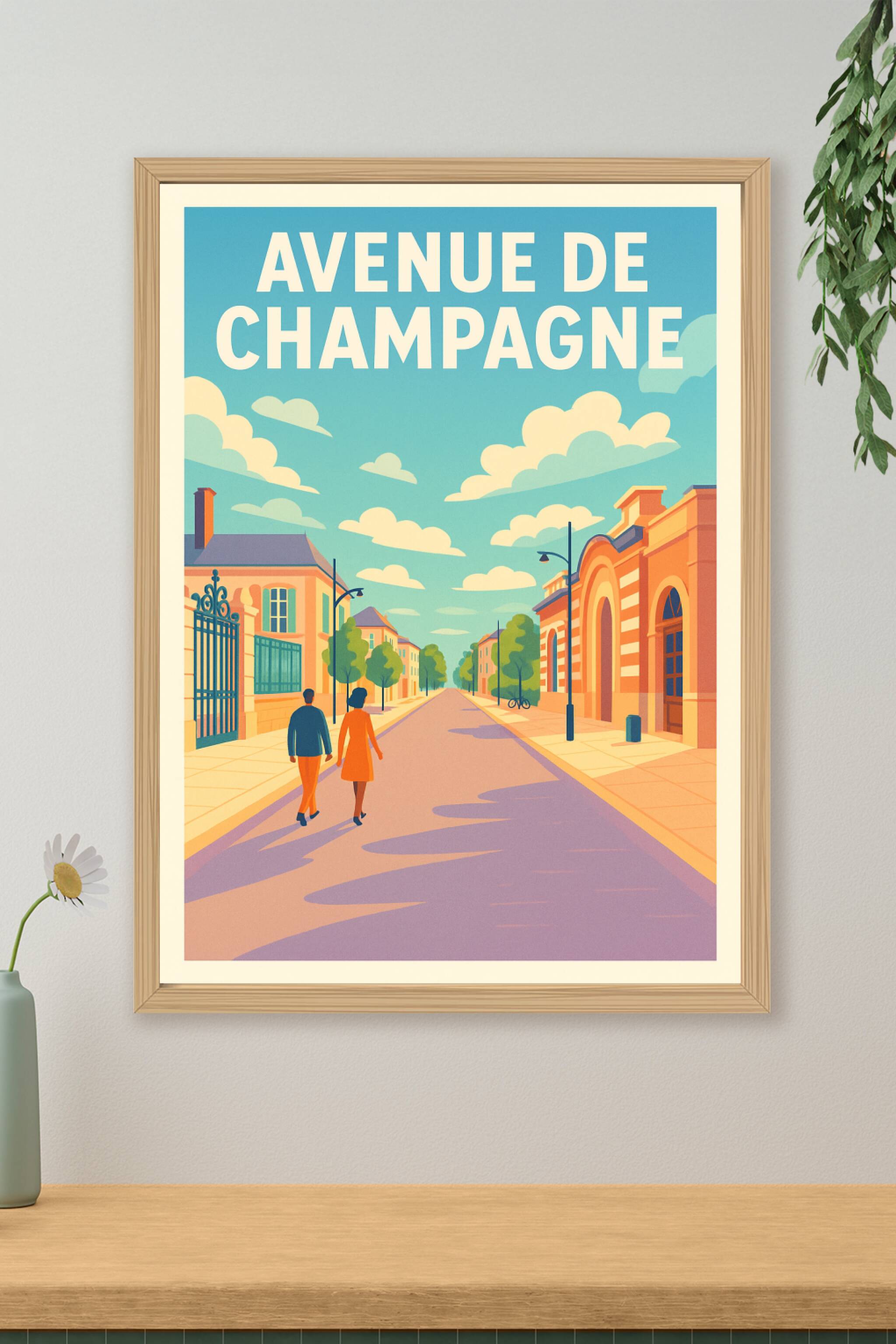 Affiche de Avenue de Champagne - L'élégance pétillante d'Épernay