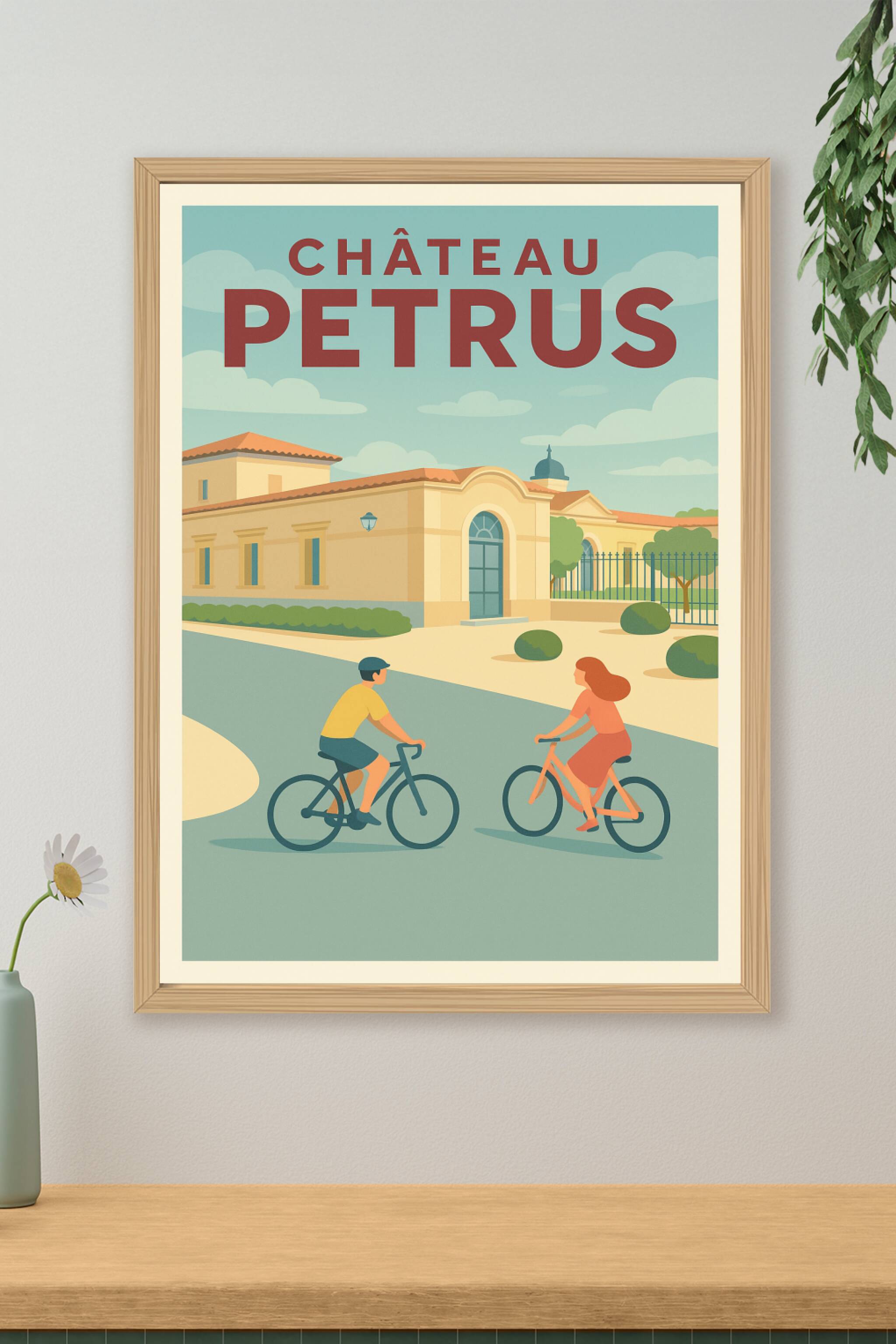 Affiche de Château Petrus - L'élégance du vignoble bordelais