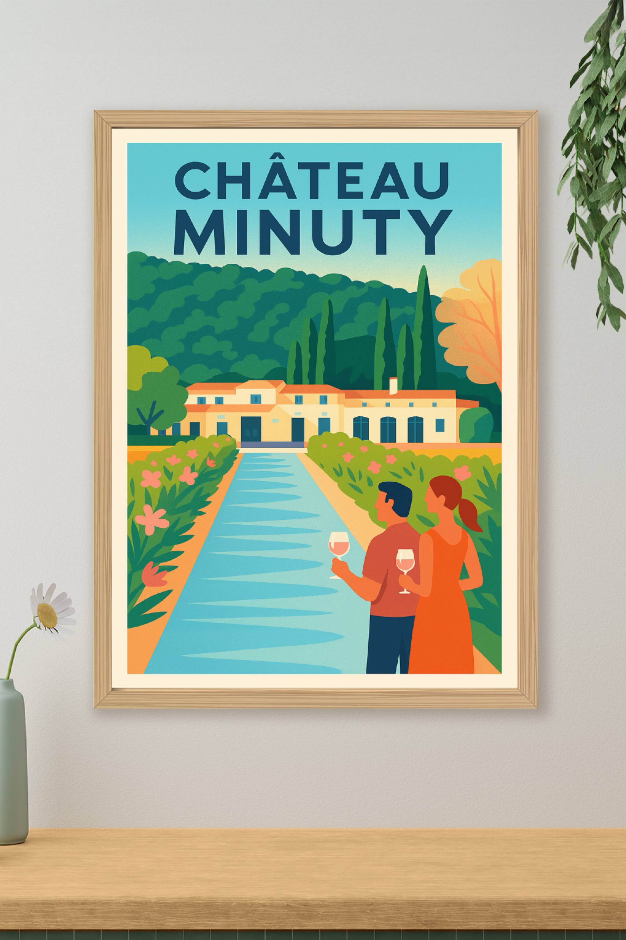 Affiche de Château Minuty - L'élégance de la Provence en affiche