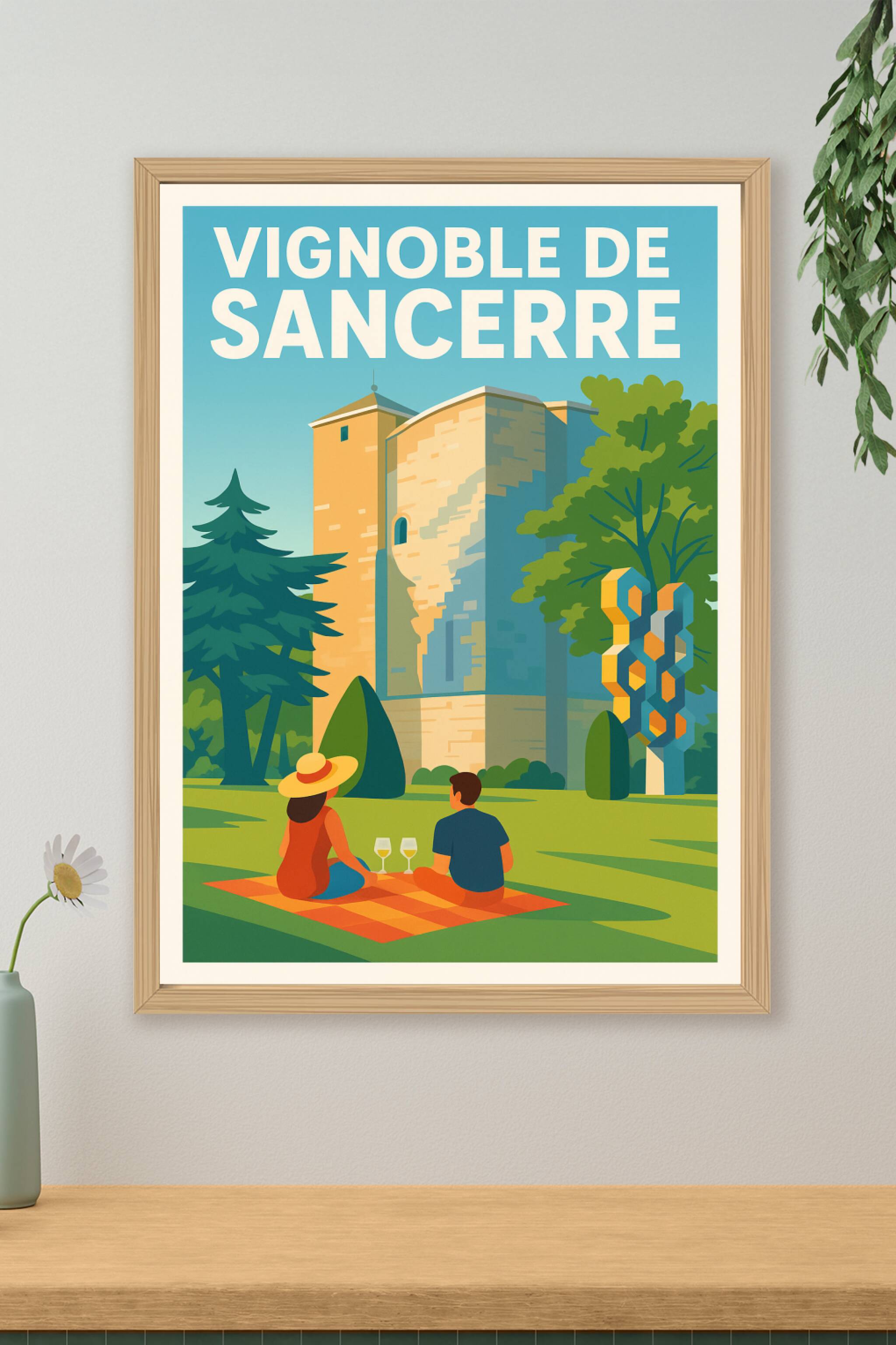 Affiche de Vignoble de Sancerre - L'élégance d'un terroir d'exception