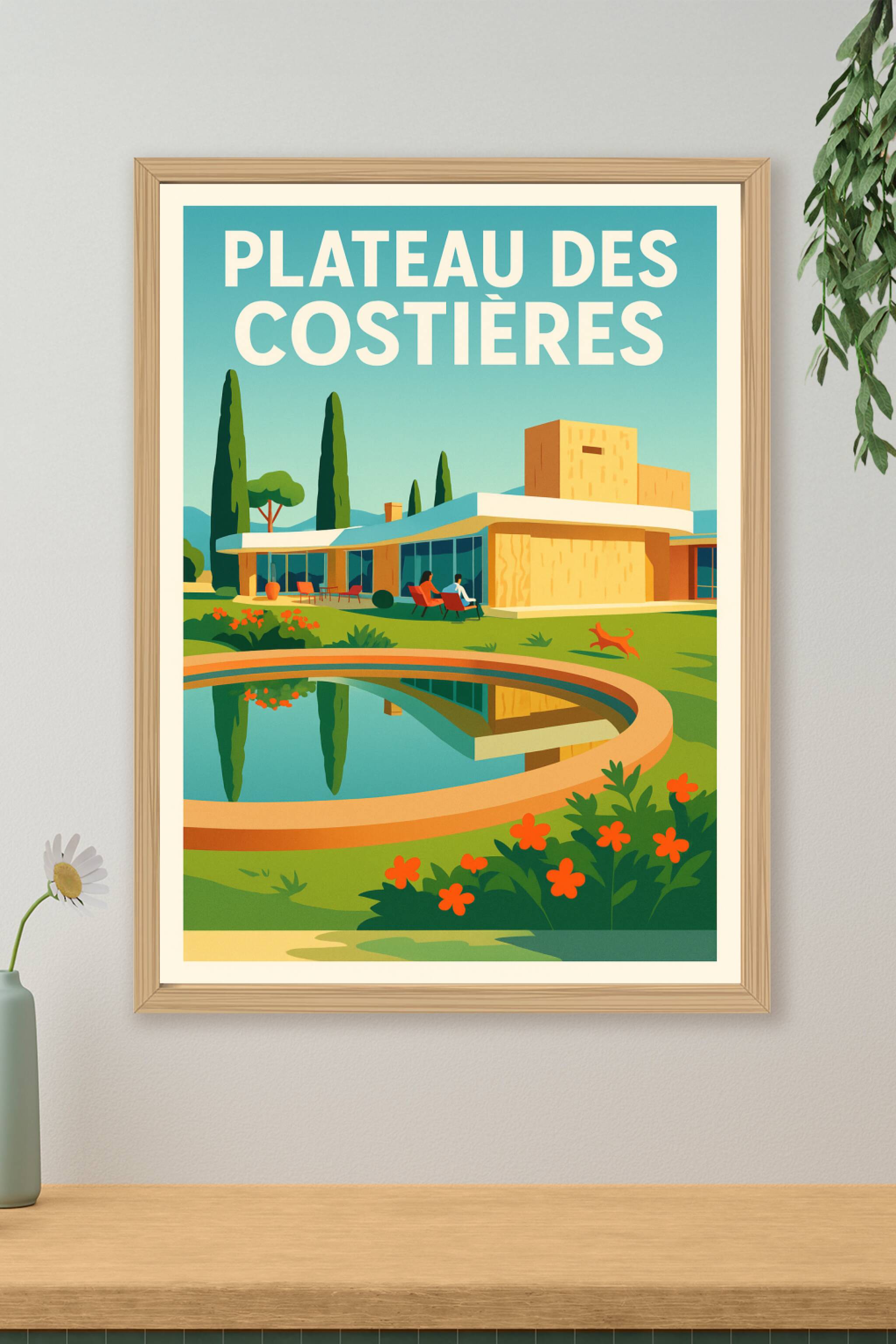 Affiche de Plateau des Costières - L'élégance solaire du Sud