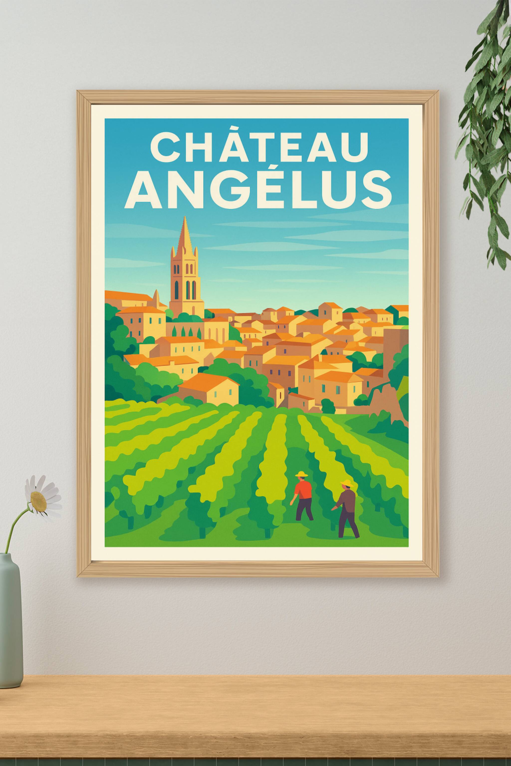Affiche de Château Angélus - L'élégance intemporelle des vignobles de Saint-Émilion
