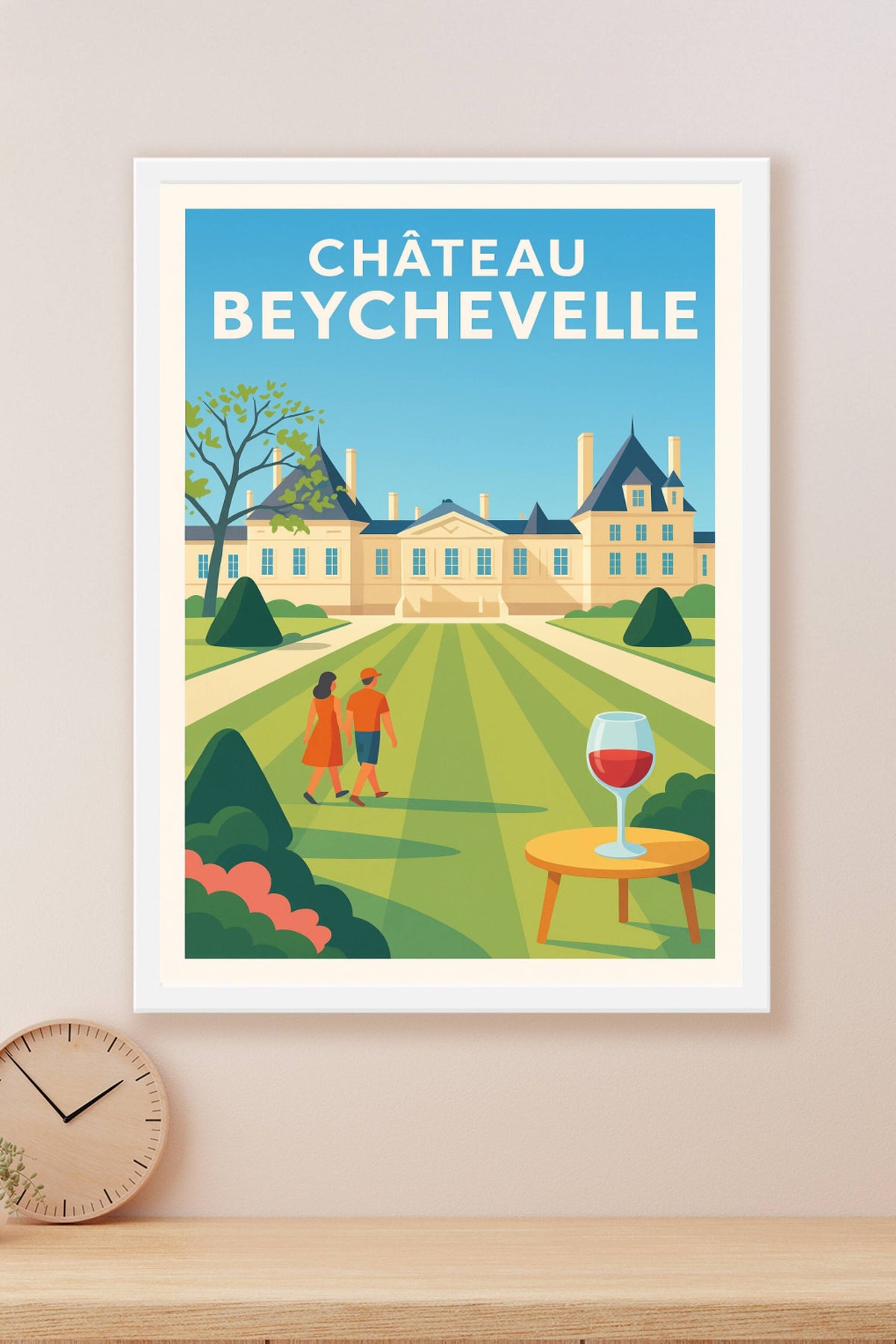 Affiche de Château Beychevelle - L'élégance du Médoc dans votre salon