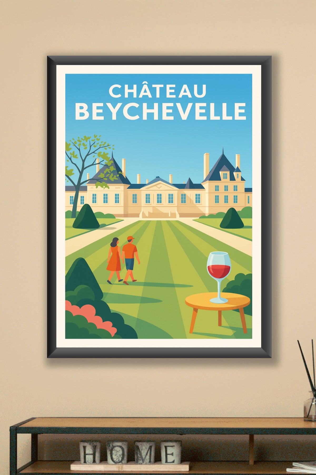 Affiche de Château Beychevelle - L'élégance du Médoc dans votre salon