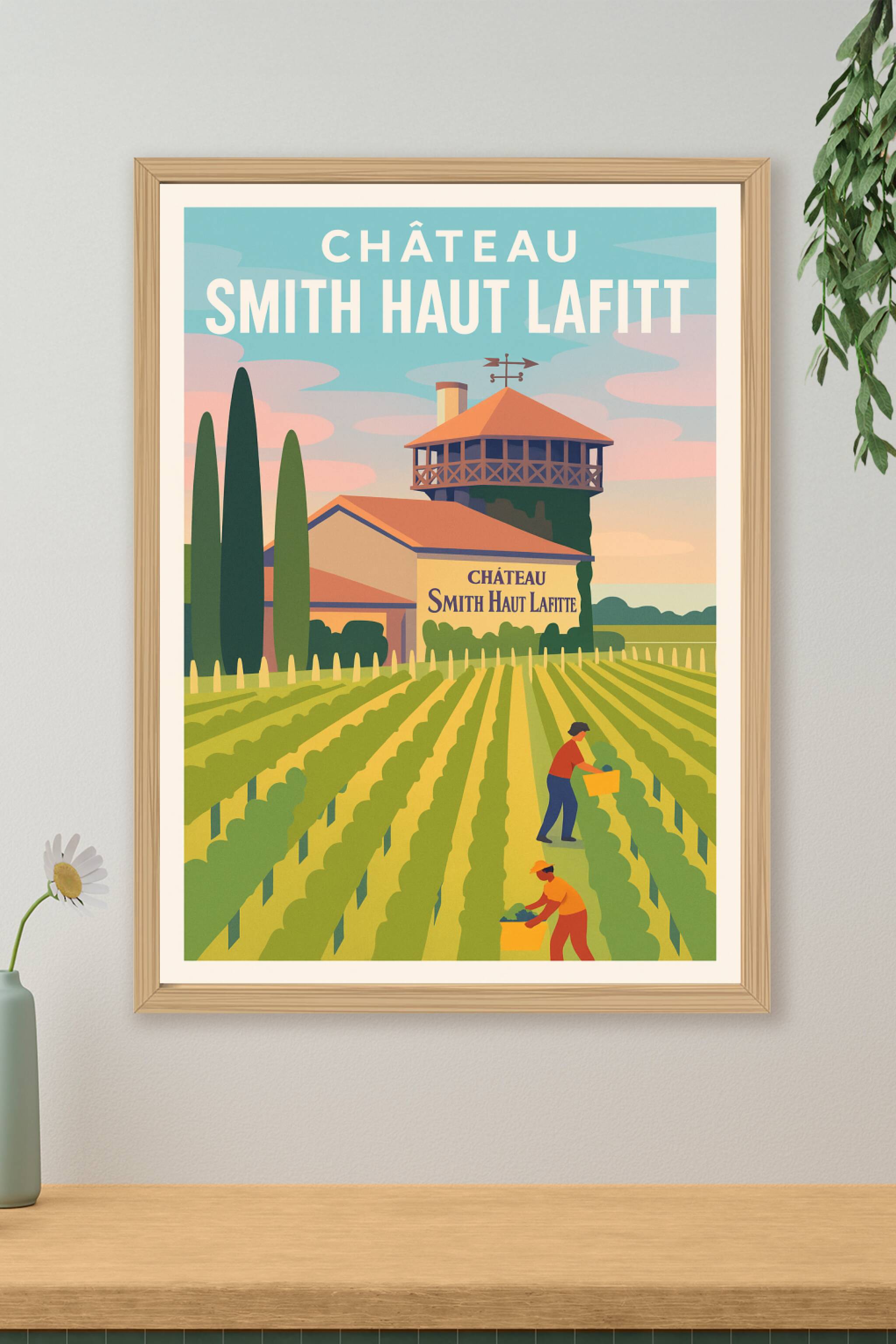 Affiche de Château Smith Haut Lafitte - L'élégance du terroir bordelais