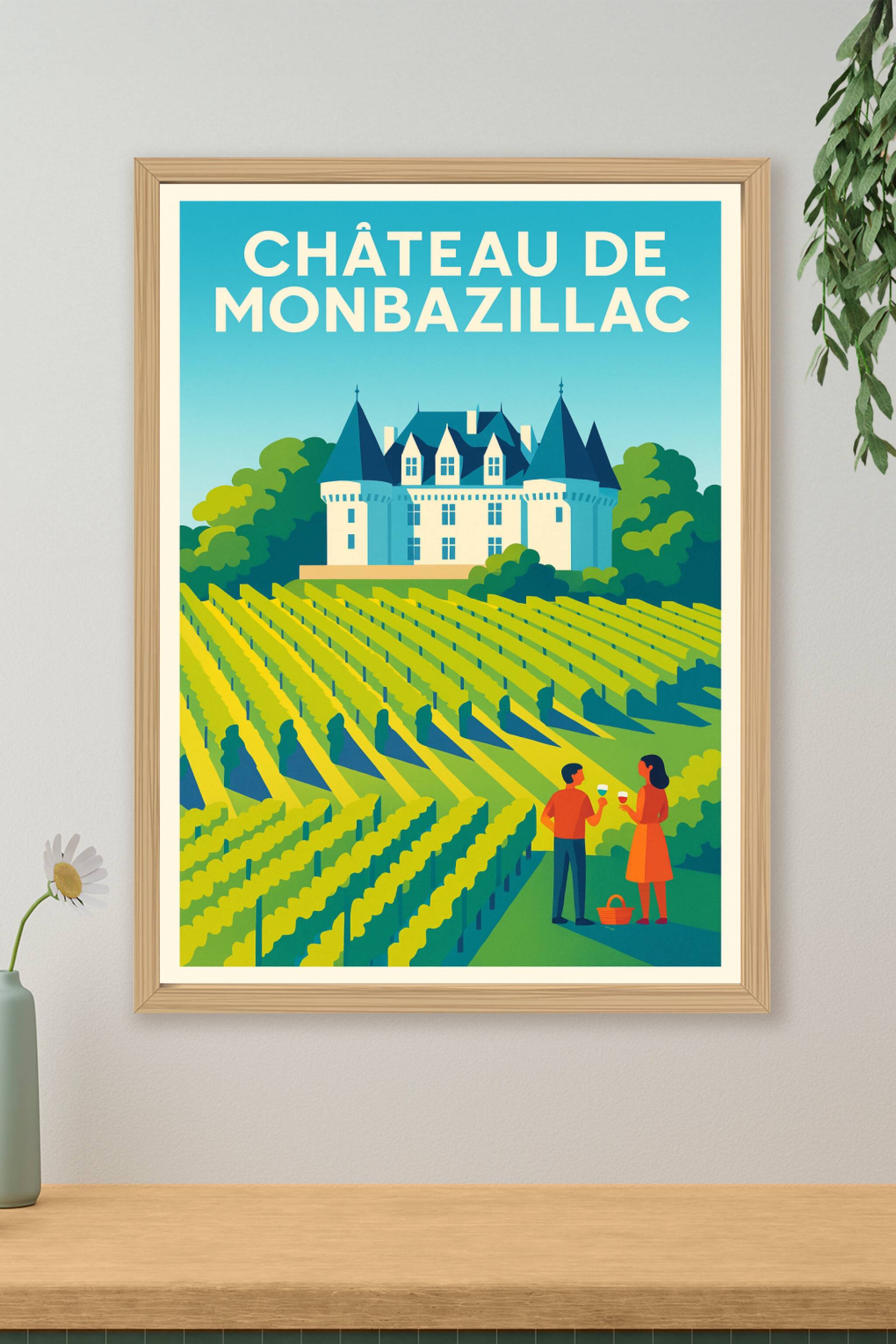 Affiche de Château de Monbazillac - L'élégance du vignoble en affiche