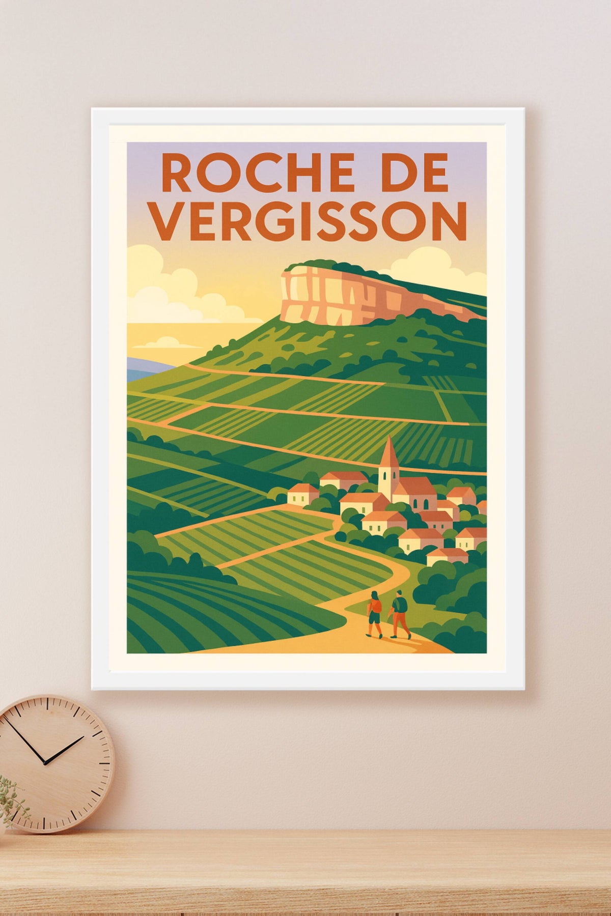 Affiche de Roche de Vergisson - L'éclat du vignoble mâconnais