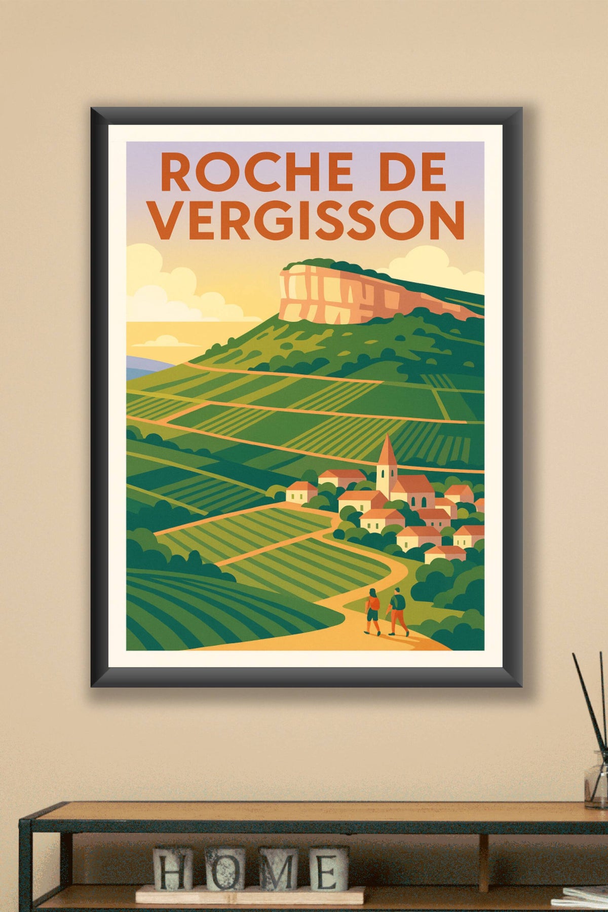 Affiche de Roche de Vergisson - L'éclat du vignoble mâconnais