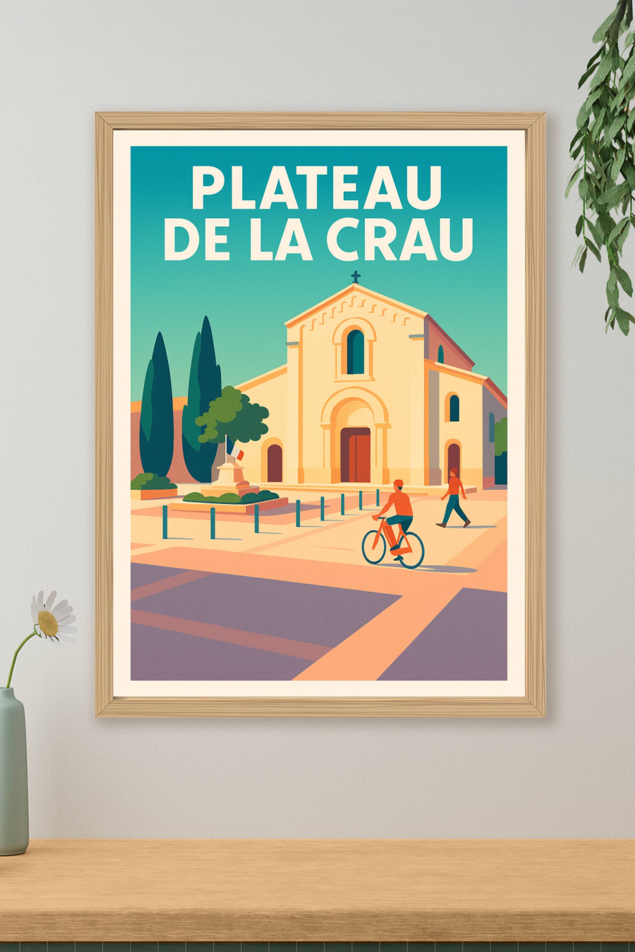 Affiche de Plateau de la Crau - L'élégance provençale sous le soleil